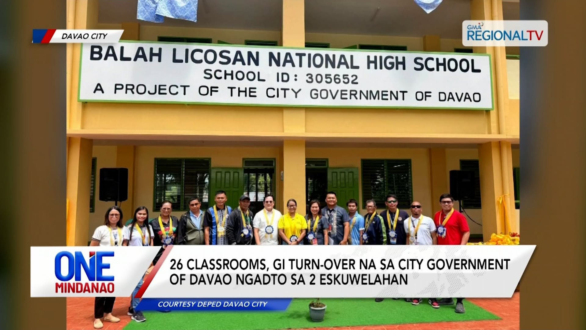 26 classrooms, gi-turn over na sa City Government of Davao I One Mindanao