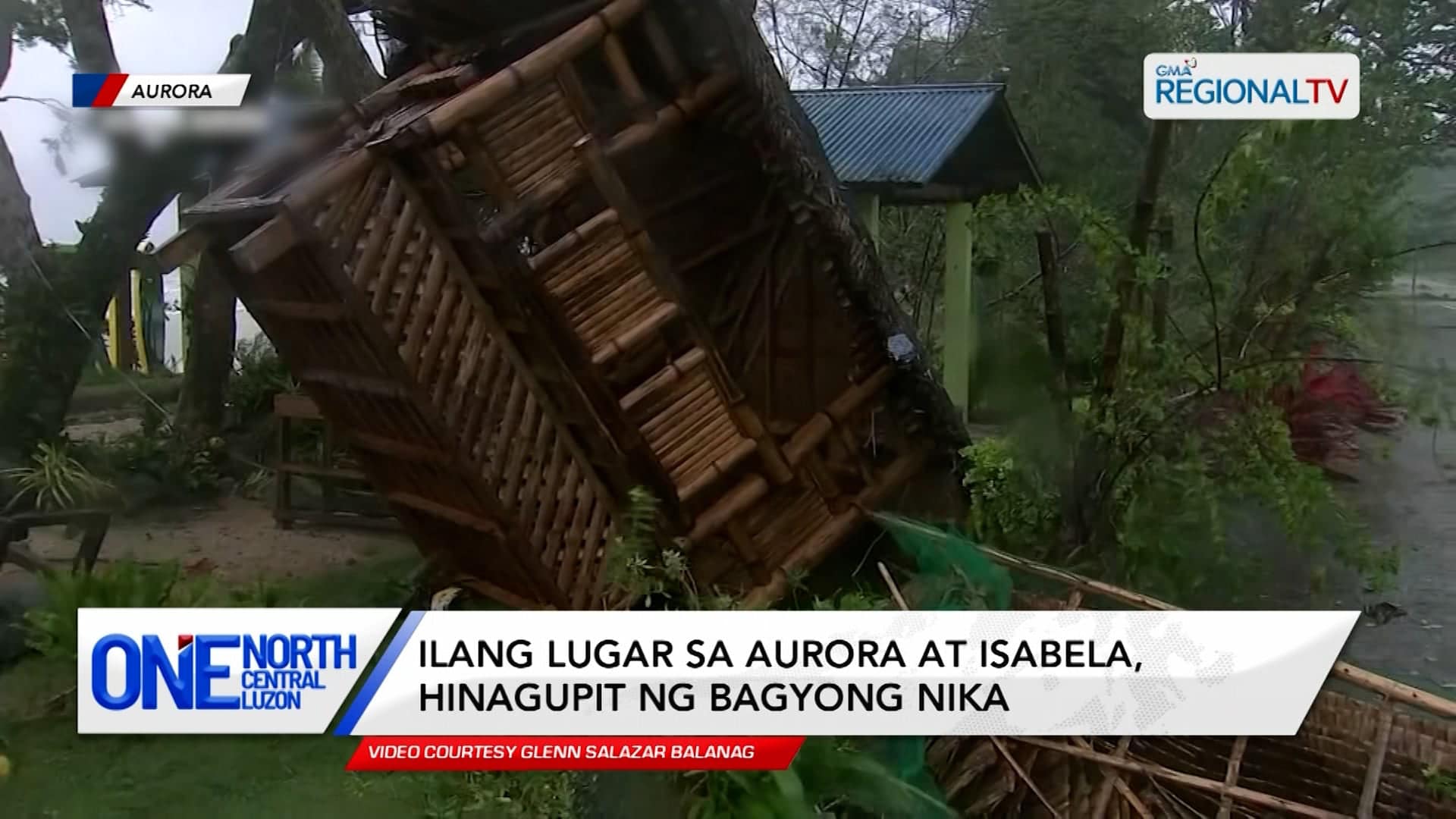 Ilang lugar sa Aurora at Isabela, hinagupit ng Bagyong Nika