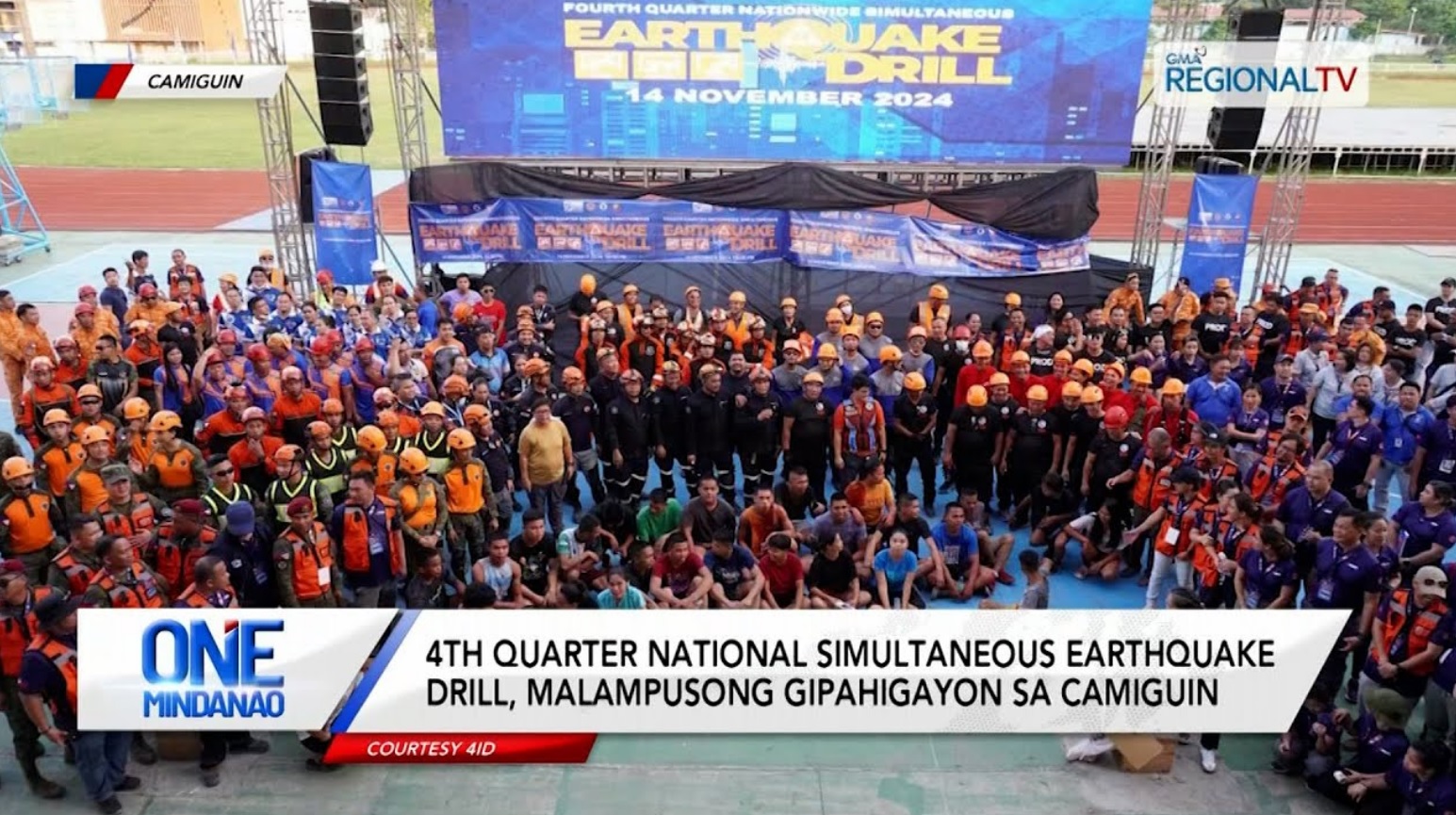 Earthquake drill, gipahigayon sa Camiguin