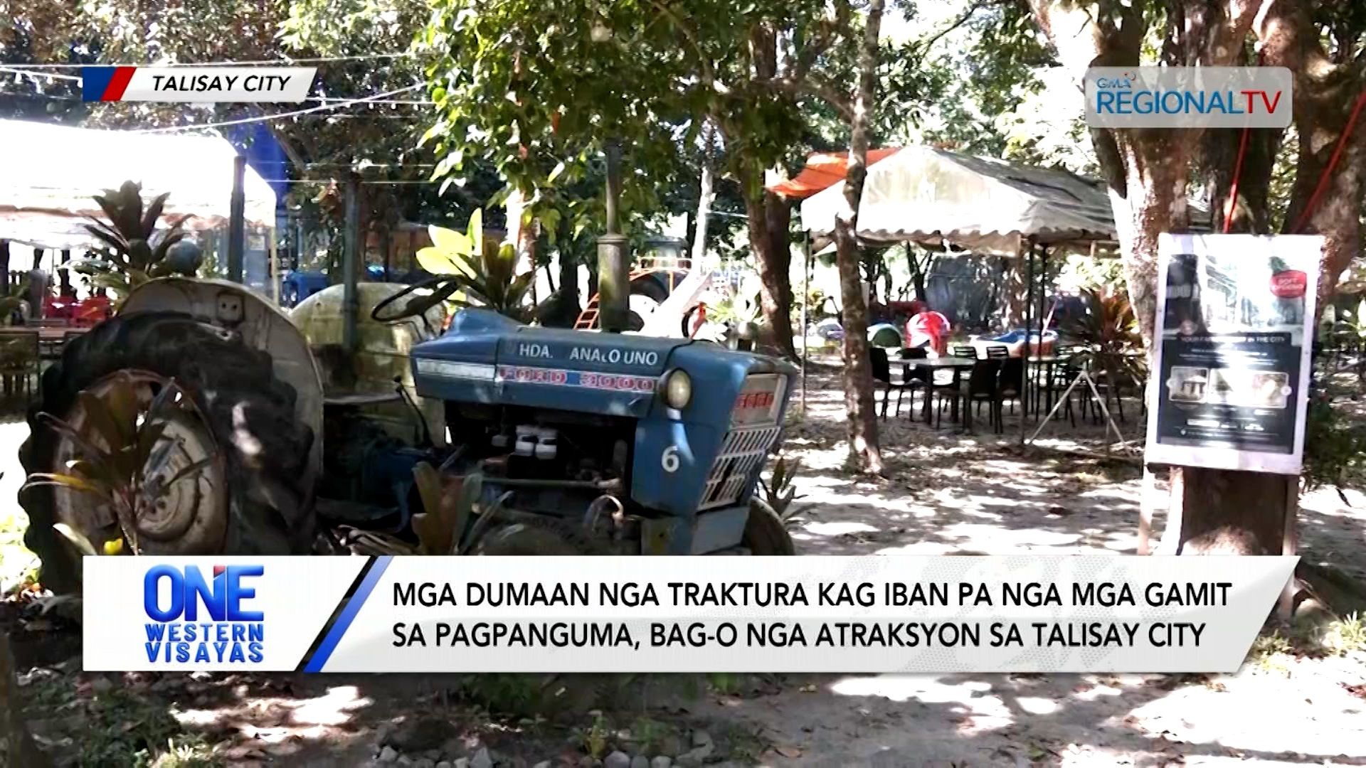 Mga dumaan nga traktura kag iban pa nga mga gamit sa pagpanguma sa Talisay City