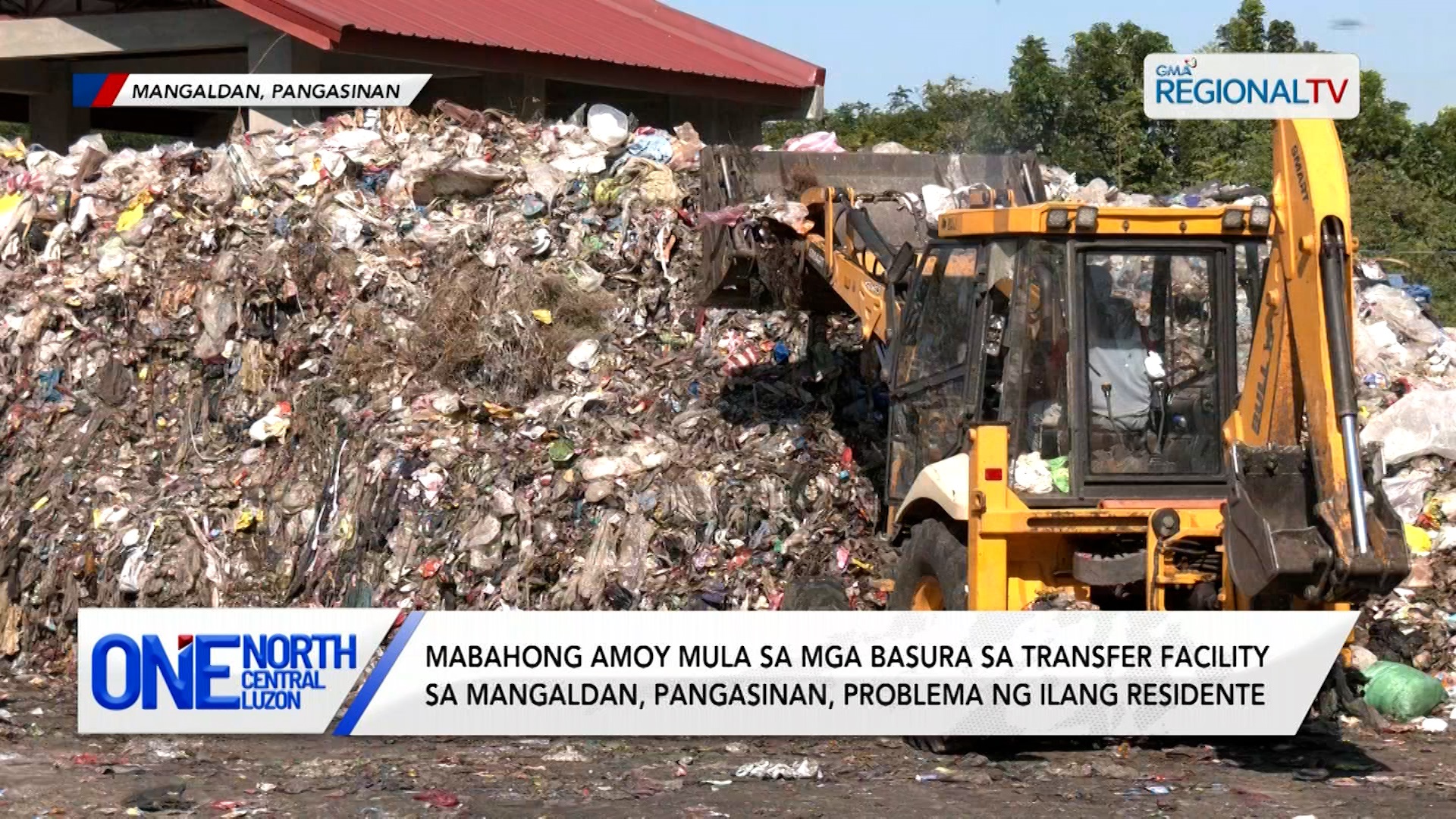 Mabahong amoy ng basura sa transfer facility sa Mangaldan, problema umano