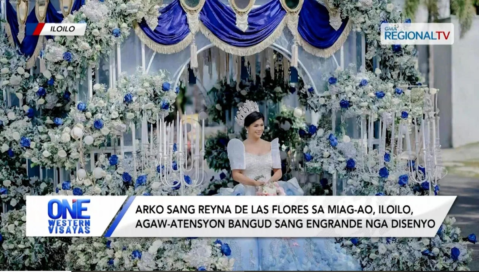 Arko sang Reyna de las Flores sa Miag-ao, agaw-atensyon sa engrande nga disenyo