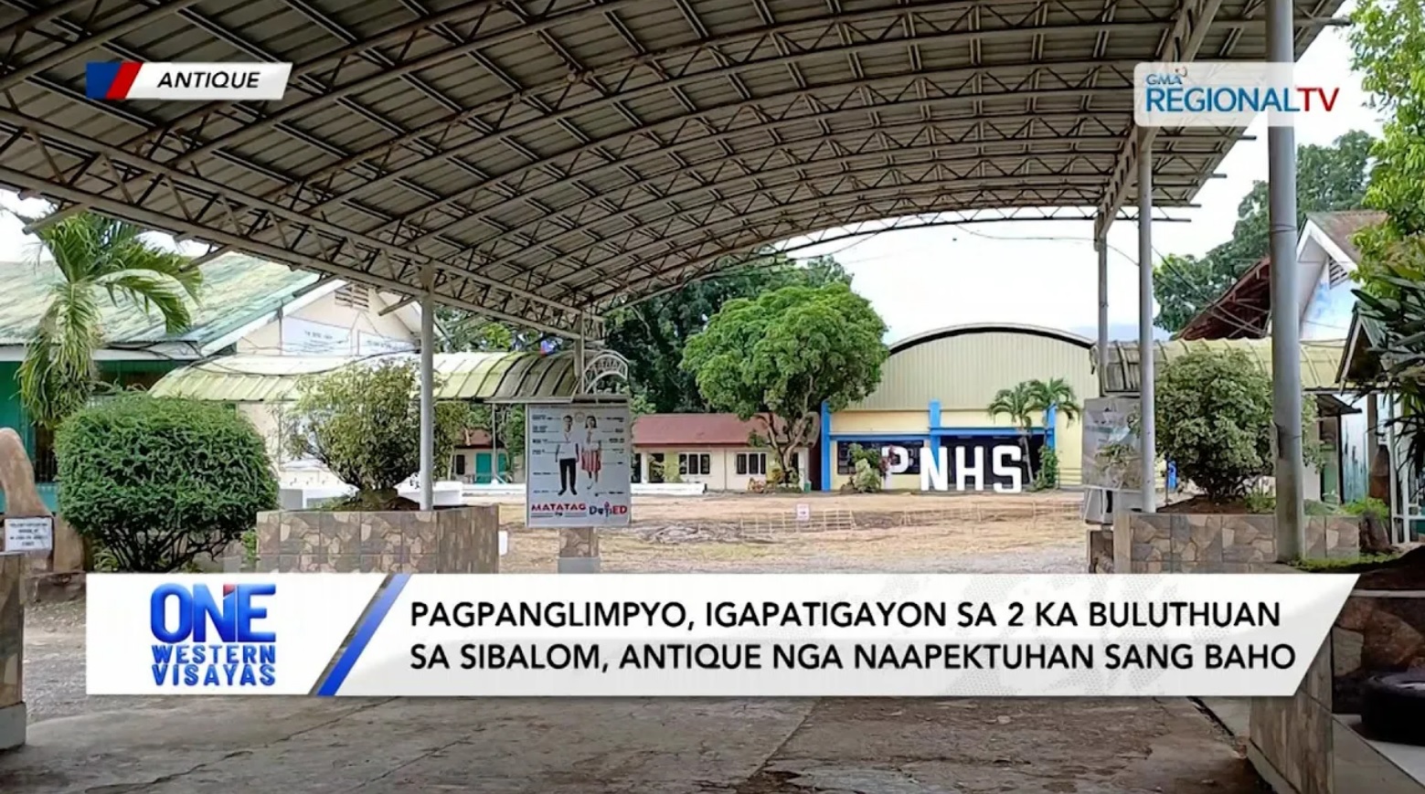 Pagpanglimpyo, igapatigayon sa 2 ka buluthuan sa Antique nga apektado sang baho