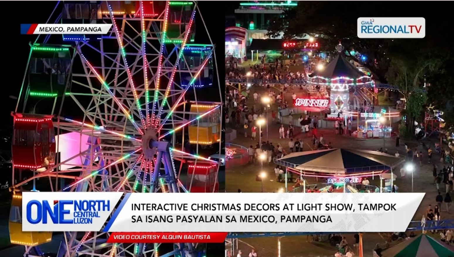 Interactive Christmas decors at light show, tampok sa isang pasyalan | One North Central Luzon