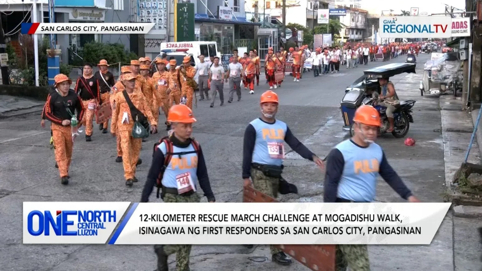 12-km rescue march challenge at mogadishu walk, isinagawa ng responders | One North Central Luzon