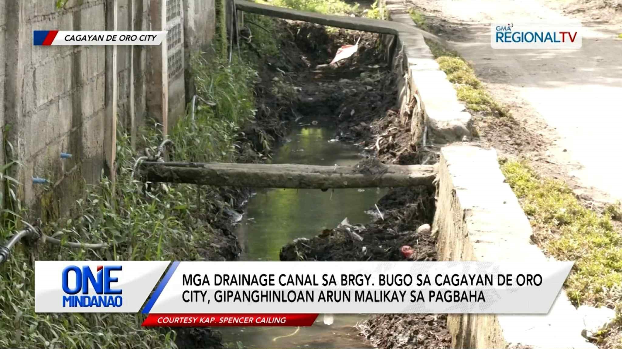 Mga drainage canal sa Brgy. Bugo sa Cagayan de Oro City, gipanghinloan | One Mindanao