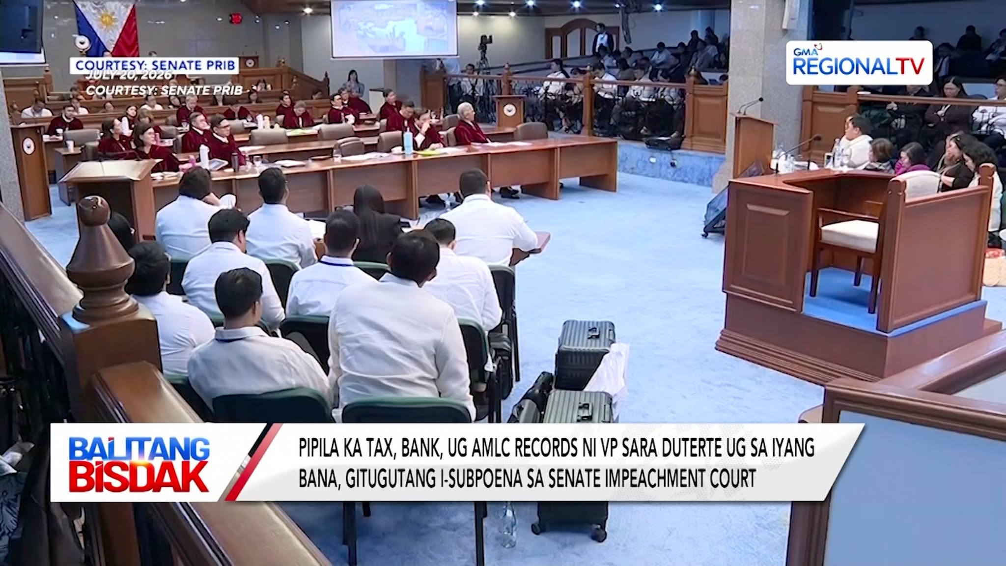 Pipila ka Tax, Bank, ug AMLC Records ni VP Sara ug Iyang Bana, Ipa-subpoena | Balitang Bisdak