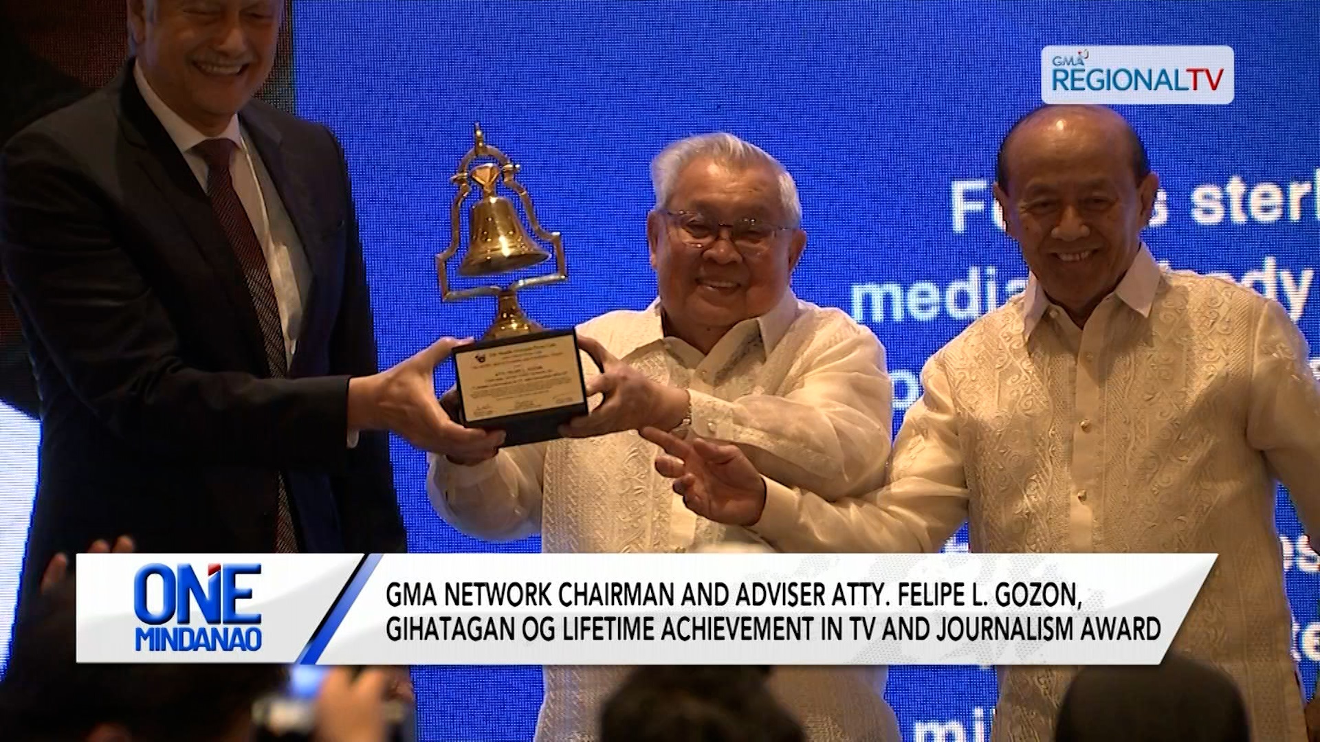 Atty. Felipe L. Gozon, gihatagan og Lifetime Achievement in TV and Journalism Award