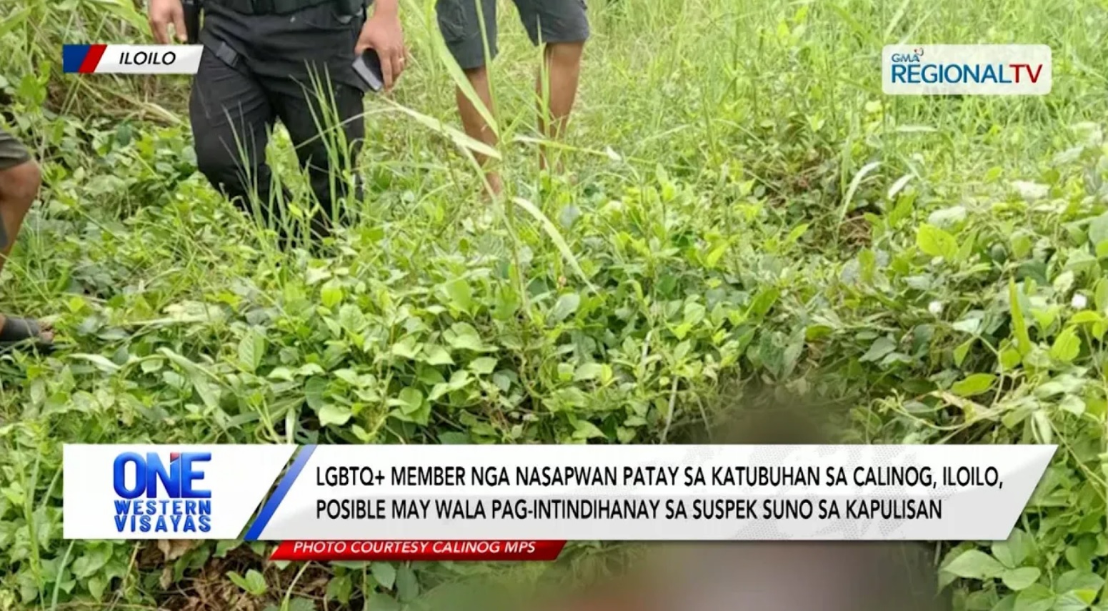 LGBTQ+ member nga nasapwan patay sa katubuhan sa Calinog, Iloilo