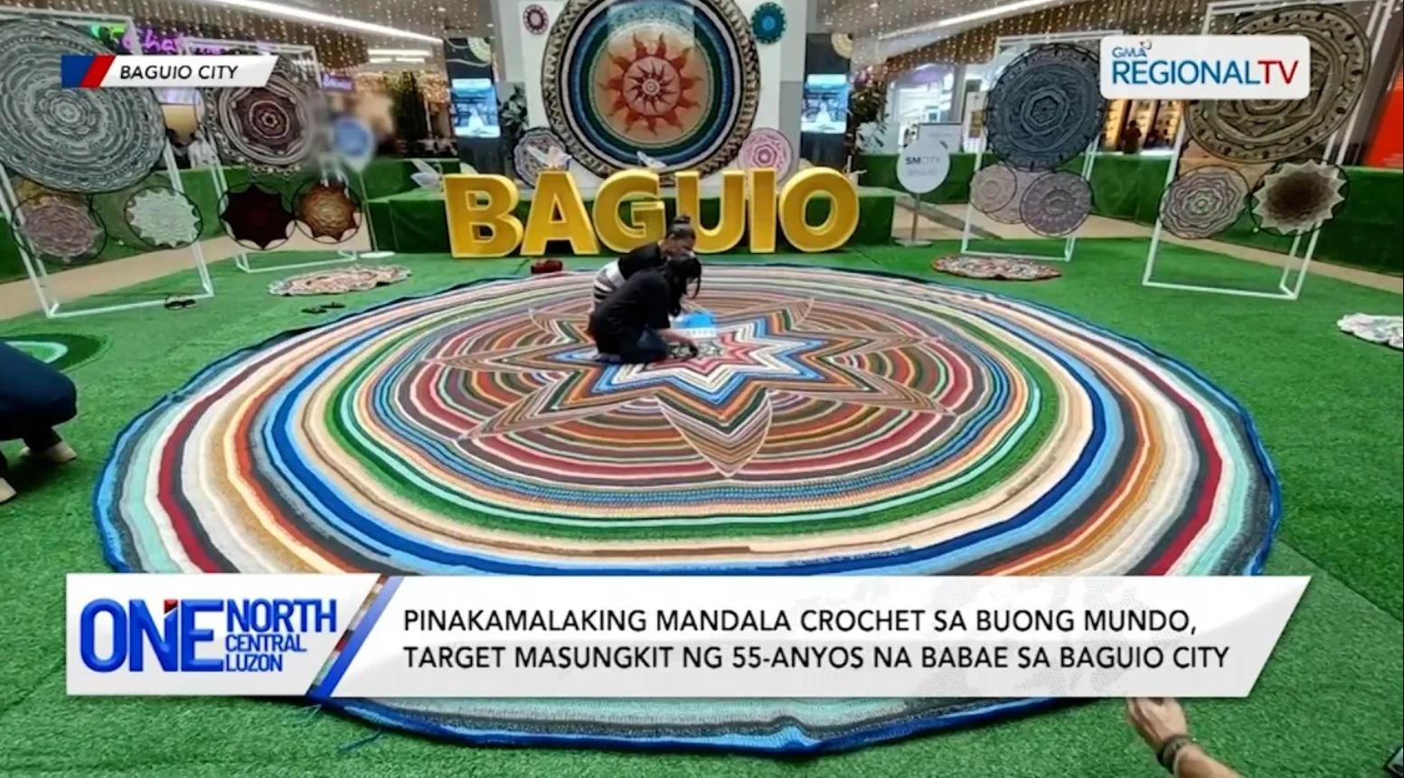 Pinakamalaking mandala crochet sa buong mundo, target masungkit | One North Central Luzon