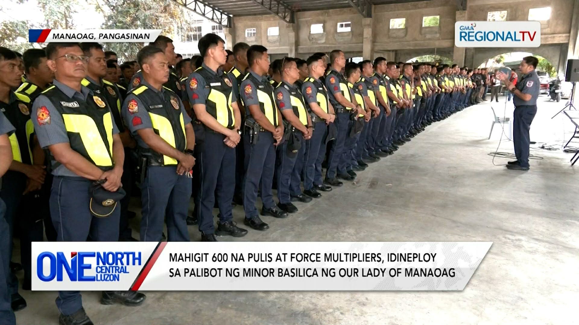Pulis at force multipliers, idineploy sa palibot ng our Lady of Manaoag | One North Central Luzon