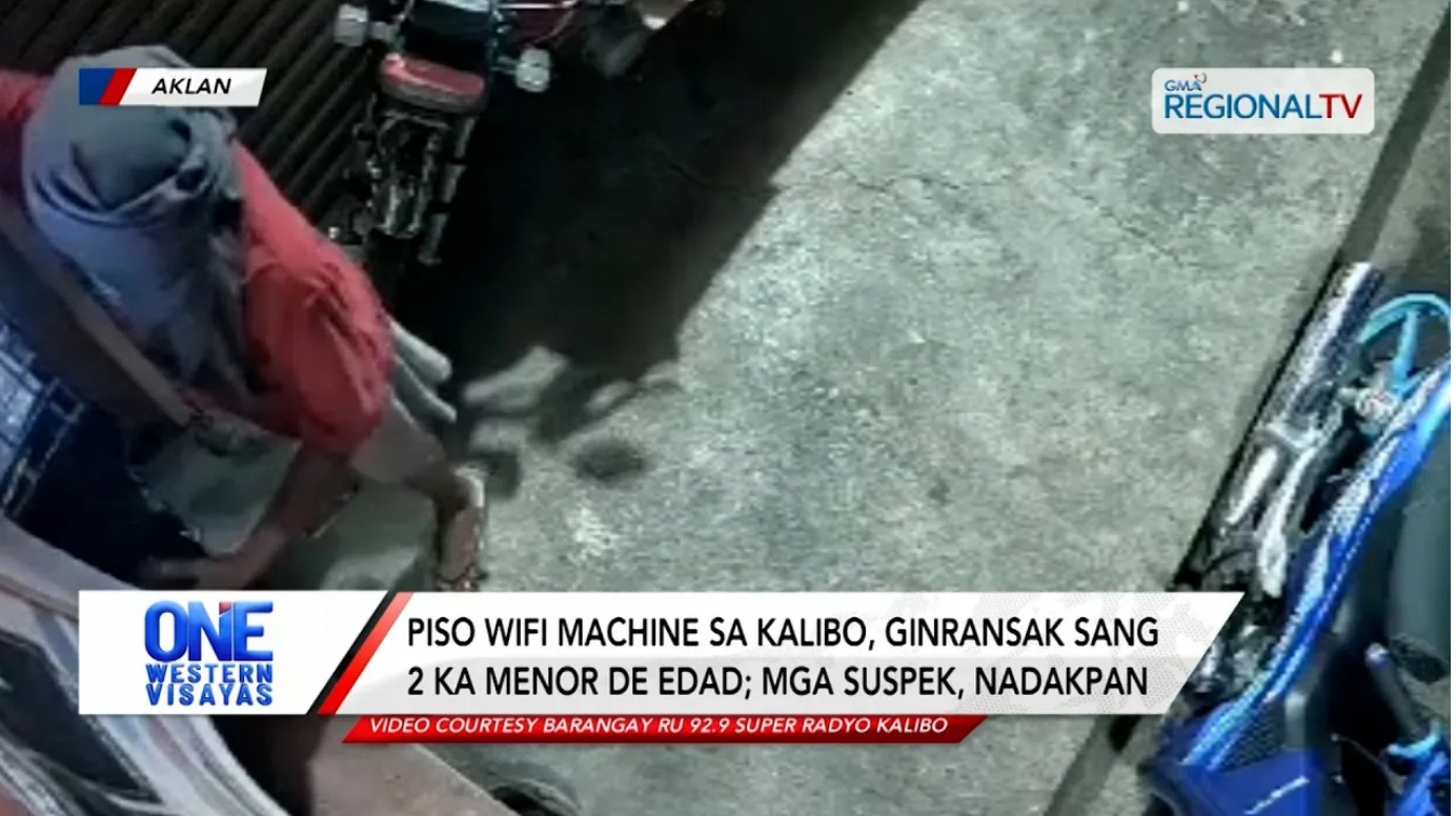 Piso wifi machine sa kalibo, ginransak sang 2 ka menor de edad | One Western Visayas