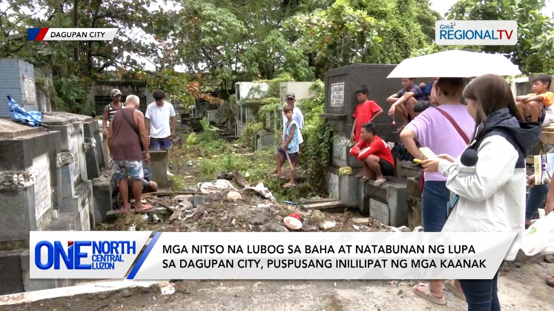 Mga nitsong lubog sa baha sa Dagupan City,  inililipat ng mga kaanak