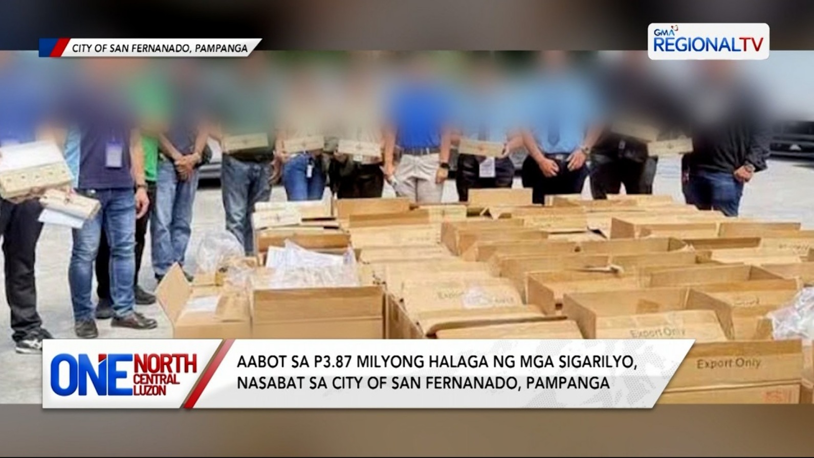 Aabot sa P3.87 milyong halaga ng mga sigarilyo, nasabat | One North Central Luzon