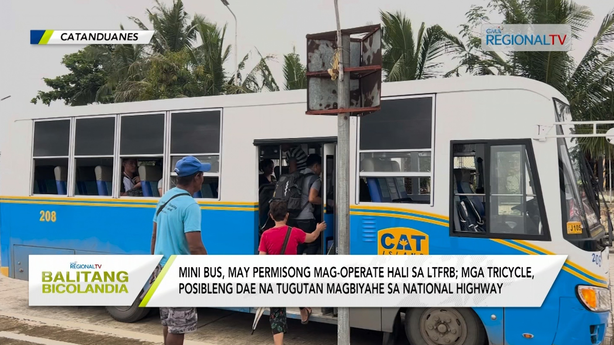 Tricycle drivers sa Catanduanes, agrangay an presensya kan mga mini bus