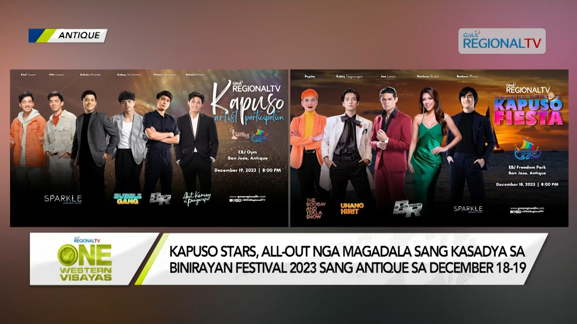Kapuso Stars, all-out nga magadala sang kasadya sa Binirayan Festival 2023