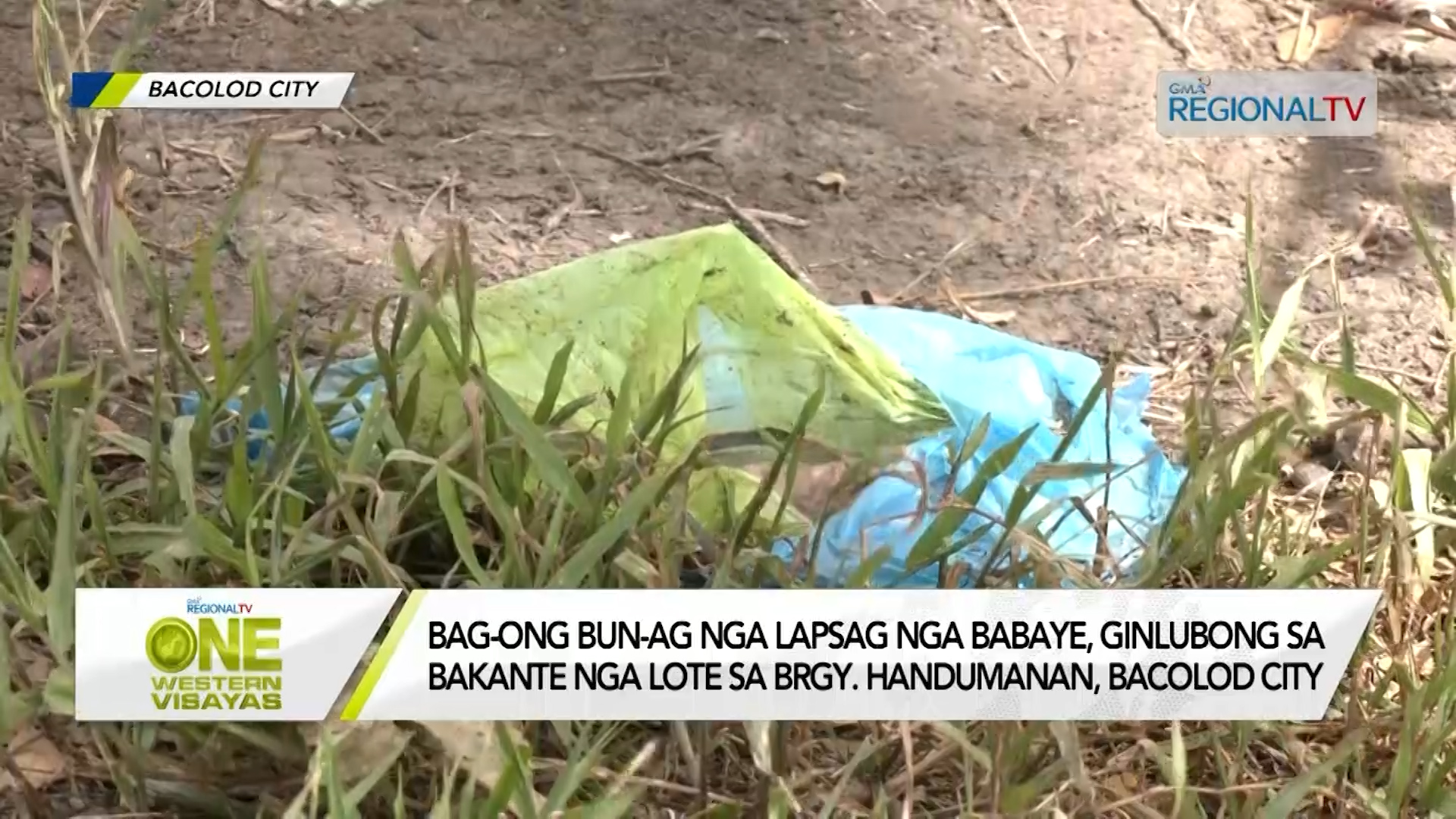 Bag-ong bun-ag nga lapsag, ginlubong sa bakante nga lote sa Bacolod City