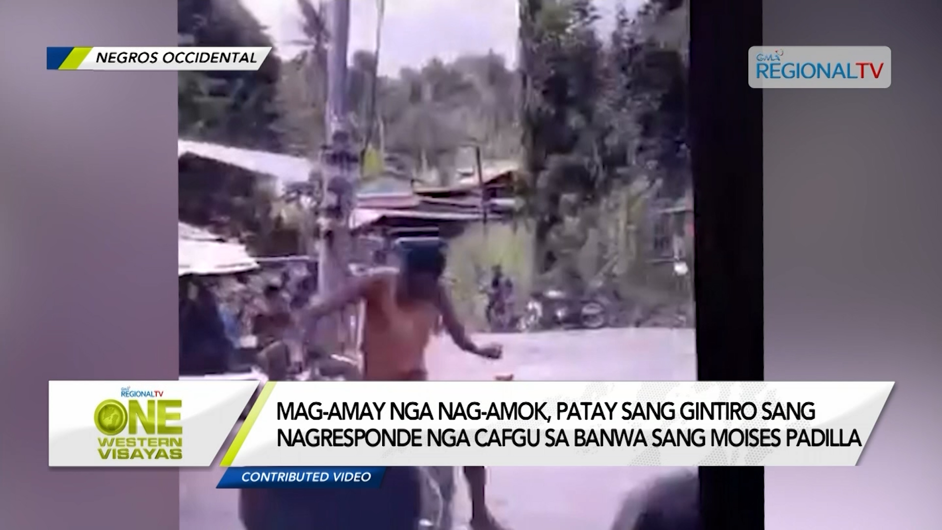 Mag-amay nga nag-amok, patay sang gintiro sang nagresponde nga CAFGU