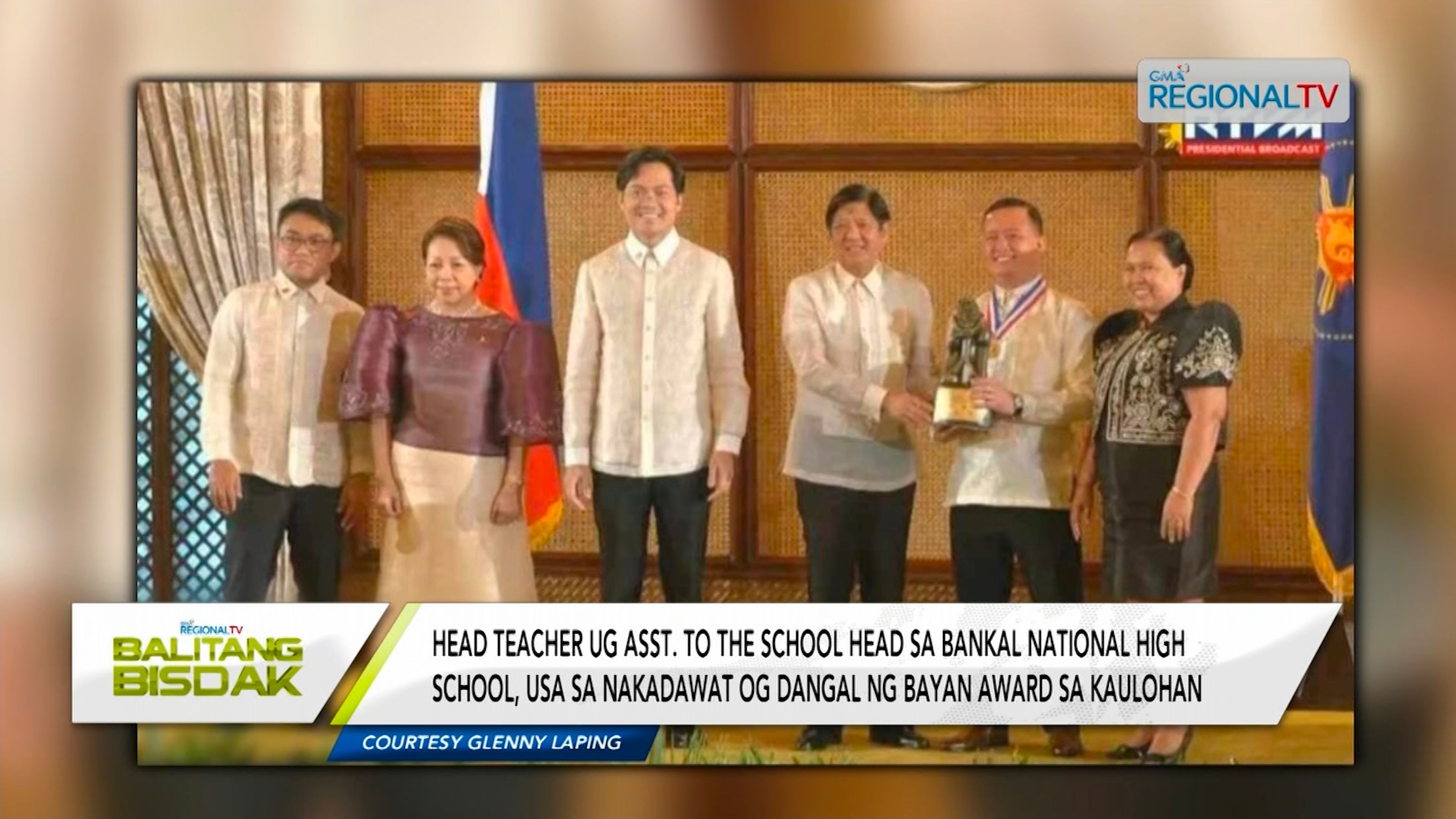 Dangal ng Bayan Award sa magtutudlo sa Bankal National High School