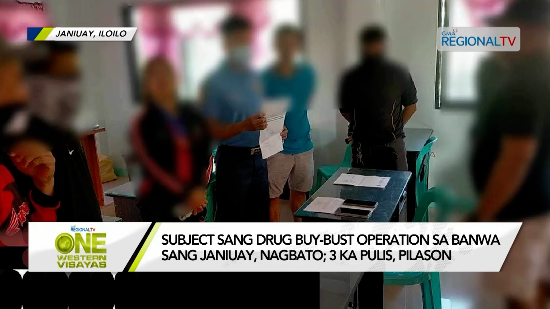 Subject sang drug buy-bust operation sa Janiuay, nagbato; 3 ka pulis, pilason