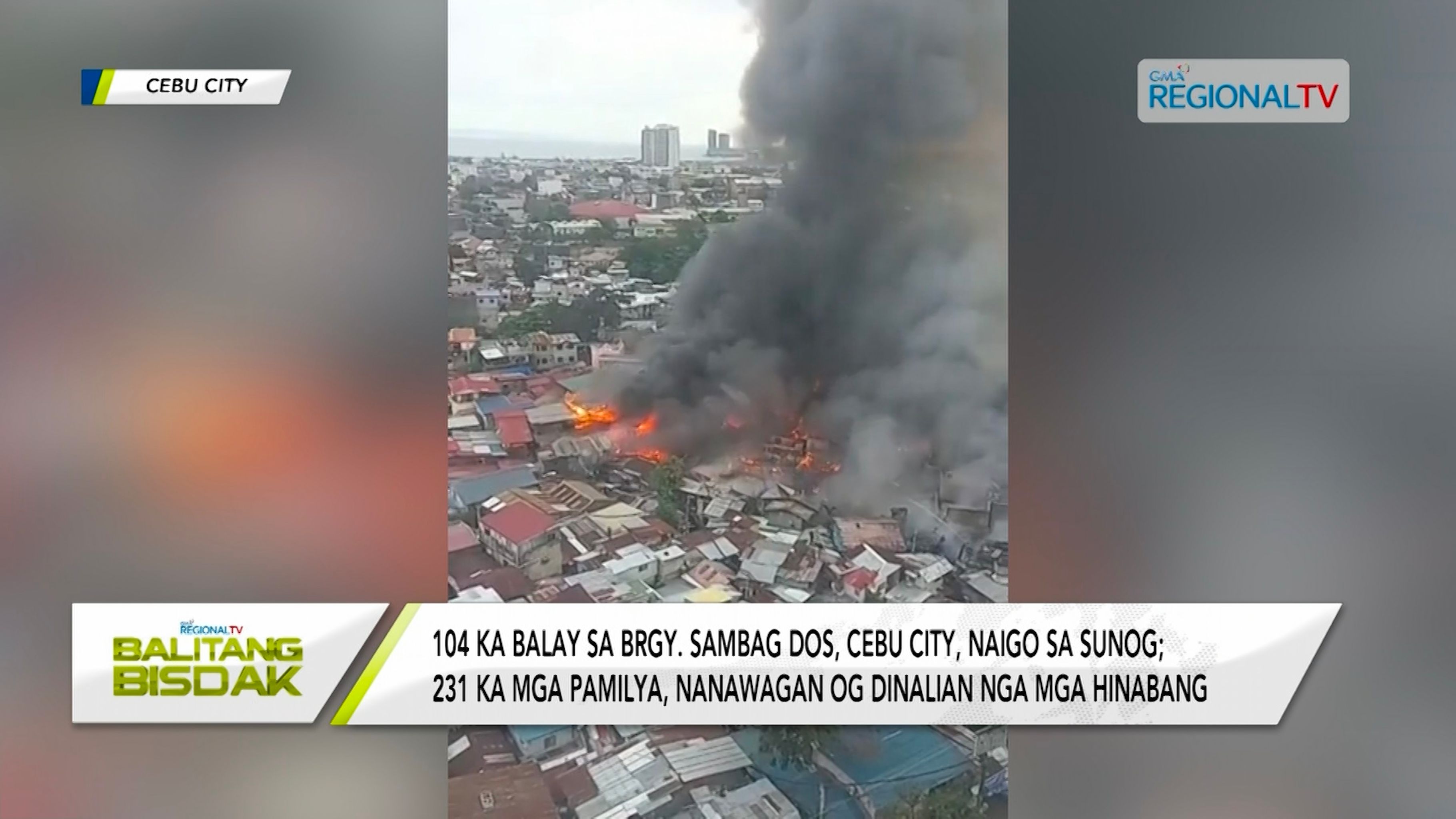 Sunog, miulbo pagbalik sa naugdaw nga dapit sa Brgy. Sambag Dos
