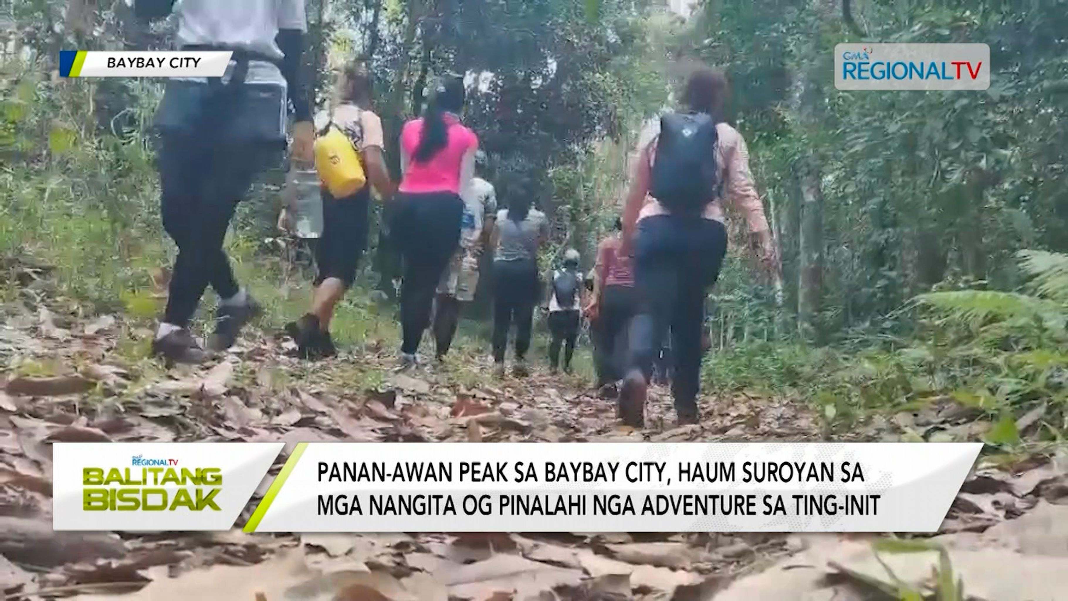 Panan-awan Peak sa Baybay City, Leyte, suroyon na