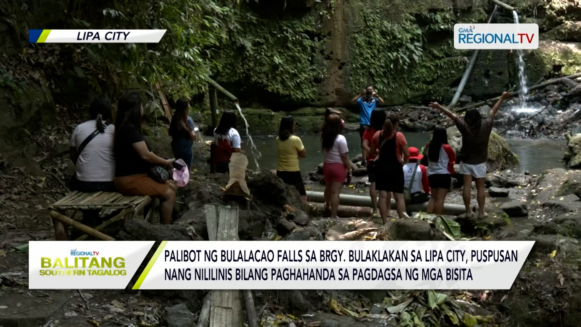 Palibot ng Bulalacao Falls sa Lipa City, puspusan nang nililinis