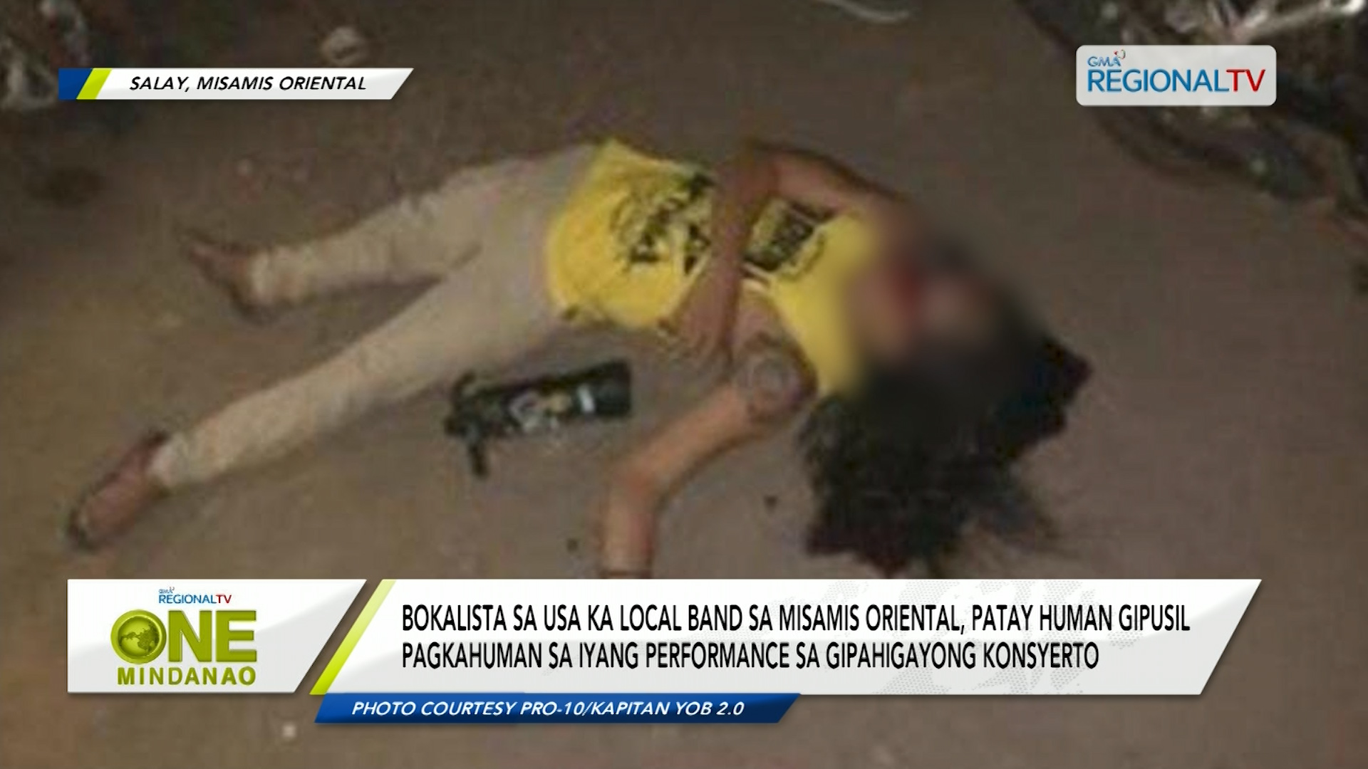 Singer sa usa ka banda, gipusil-patay sa Salay, Misamis Oriental