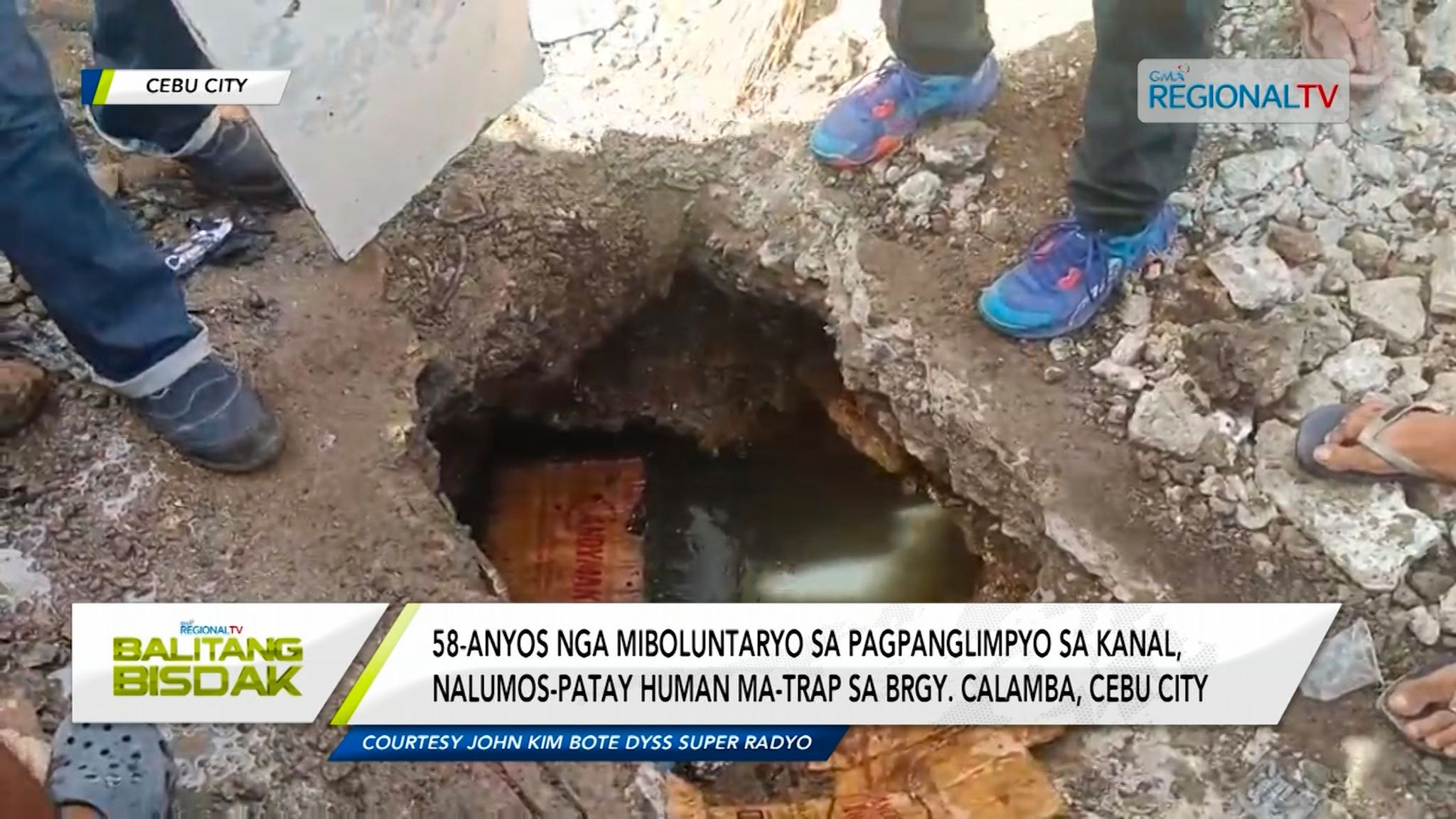 58-anyos nga nanglimpyo sa kanal, nalumos-patay