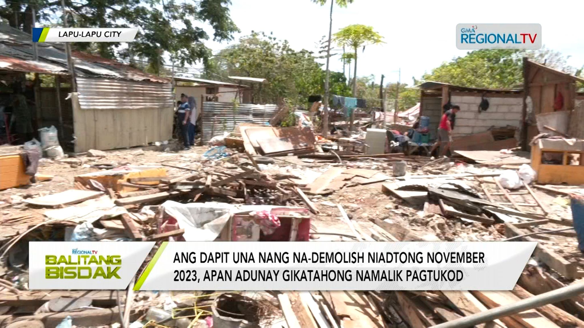 Mga panimay sa Sitio Casia, Barangay Bankal, Lapu-Lapu City, gi-demolish