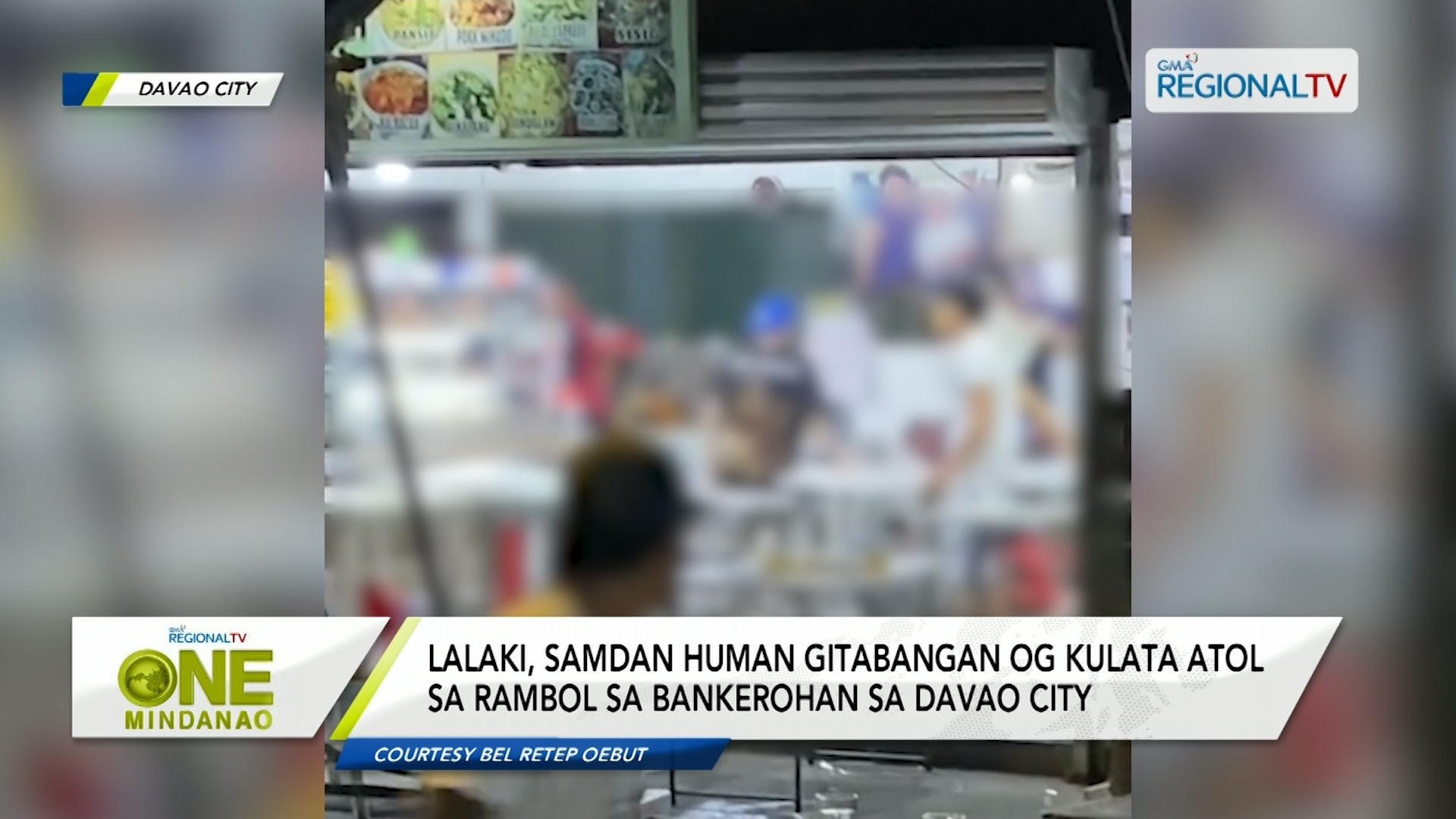 Lalaki, samdan human gitabangan og kulata atol sa rambol sa Davao City