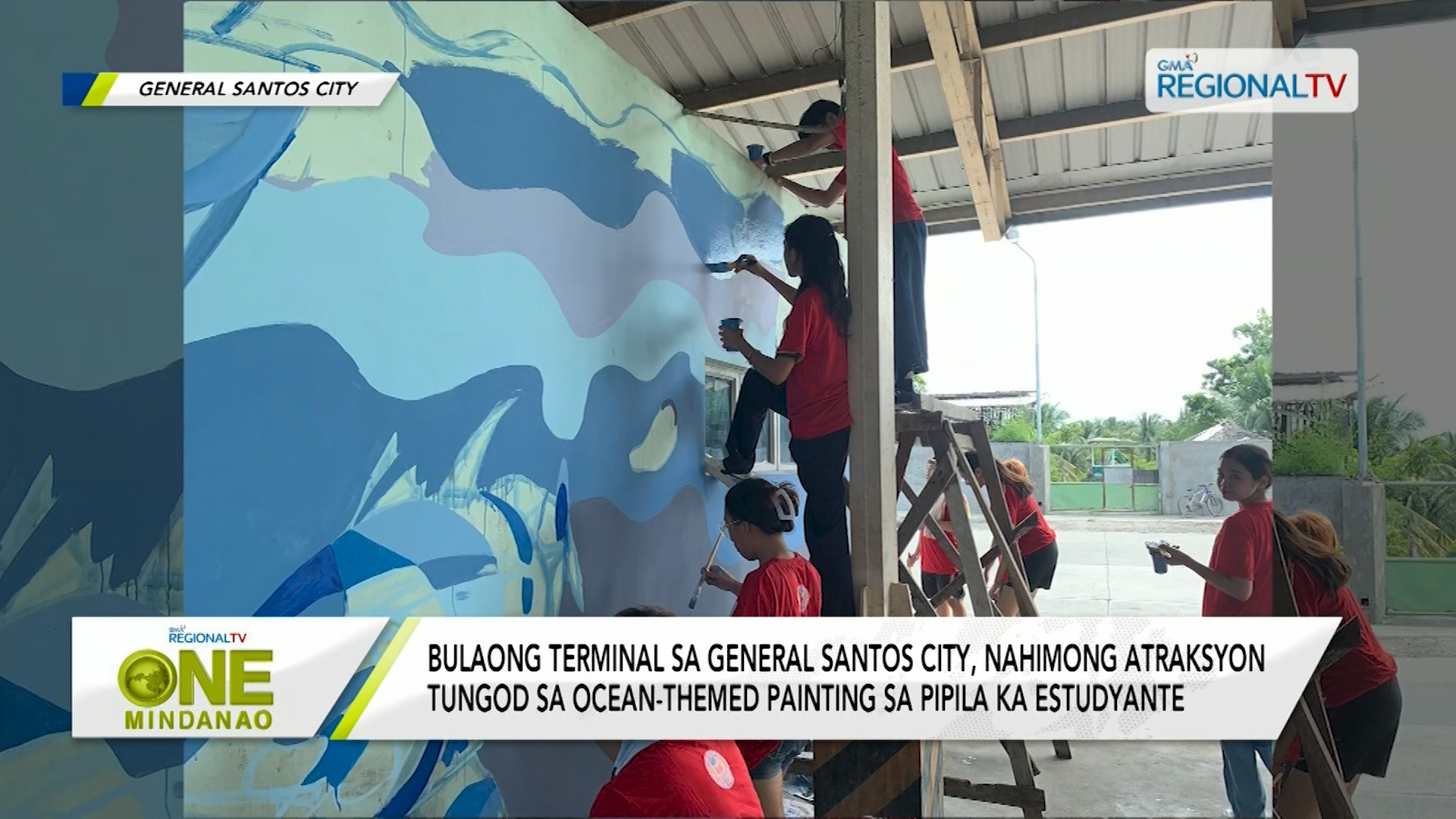 Bulaong Terminal sa General Santos City, nahimong atraksyon tungod sa painting
