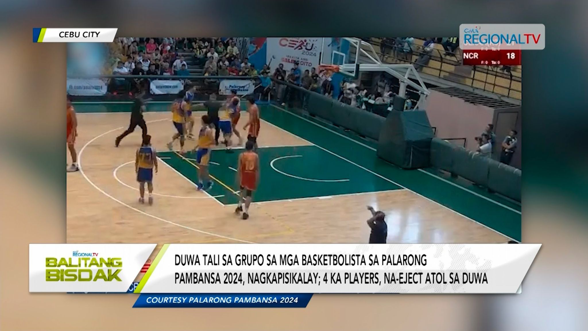Basketball game sa Palarong Pambansa 2024, nauli sa pisikalay