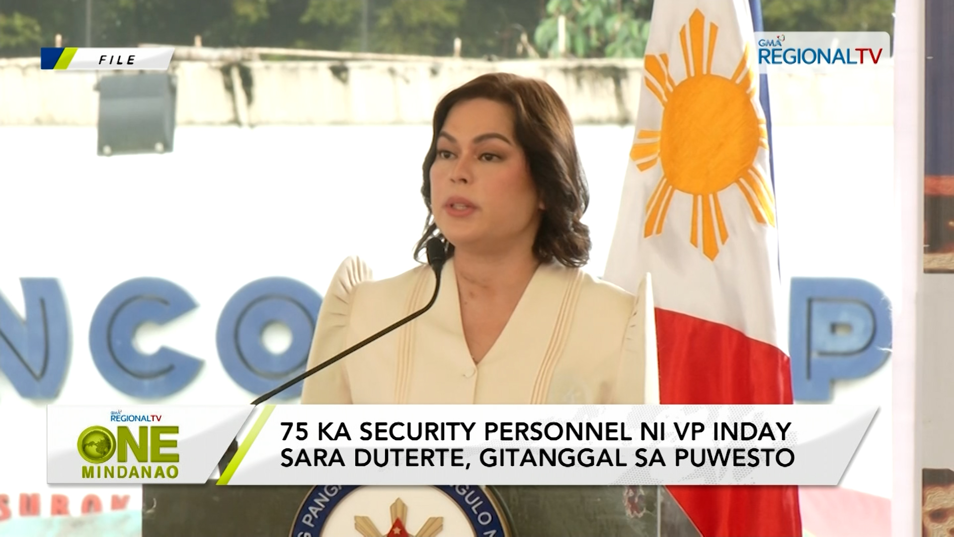 75 ka security personnel ni VP Inday Sara Duterte, gitanggal sa puwesto