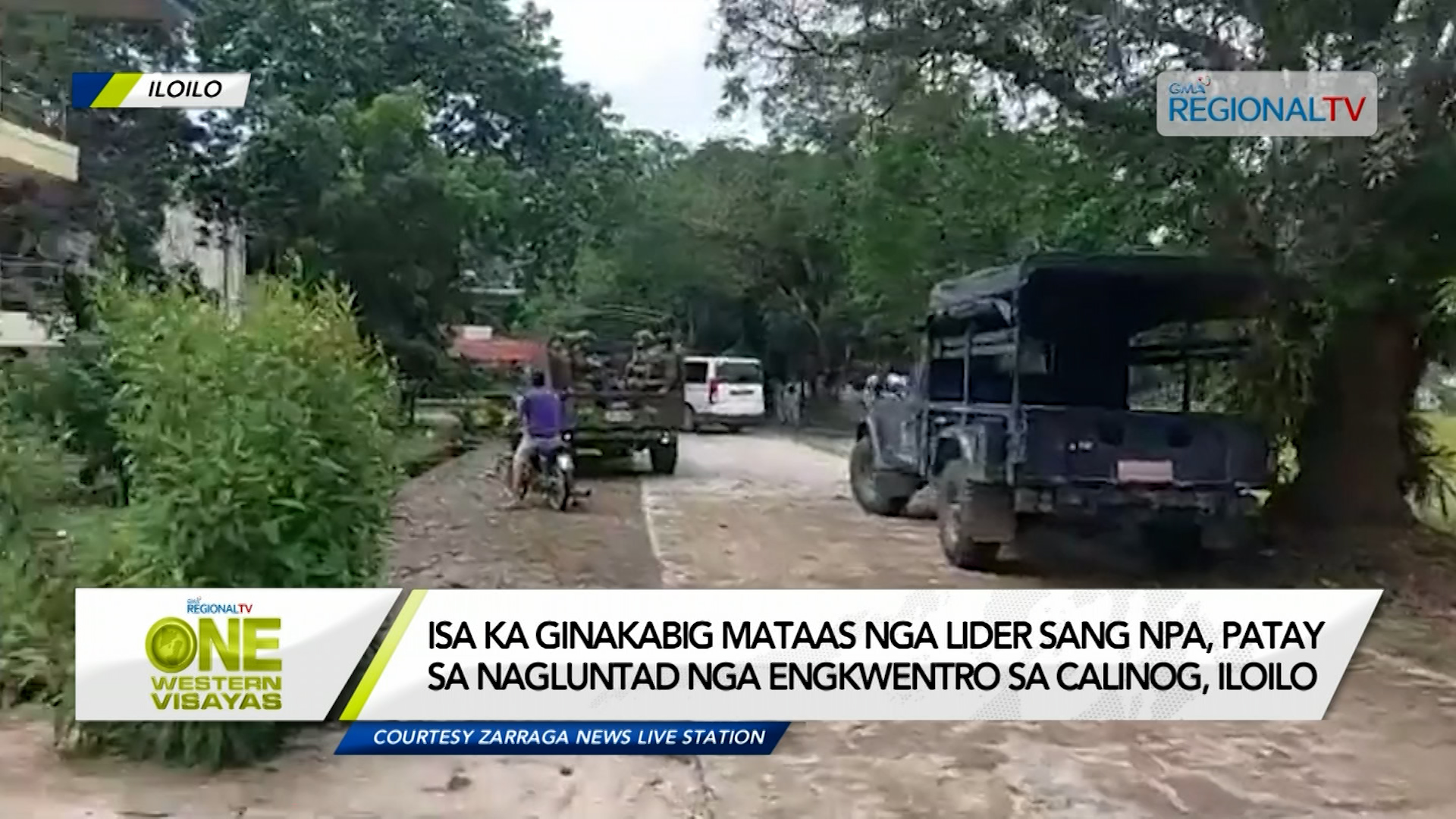 Ginakabig mataas nga lider sang NPA, patay sa  engkwentro sa Calinog, Iloilo