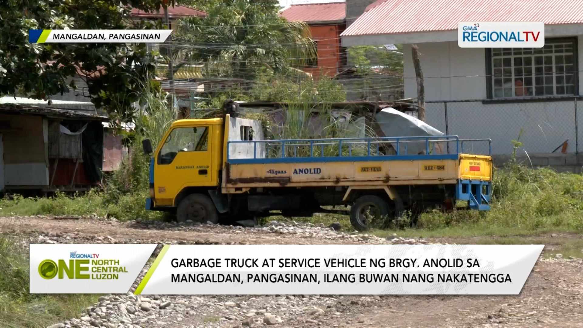 Garbage truck ng Brgy. Anolid sa Mangaldan, ilang buwan nang nakatengga
