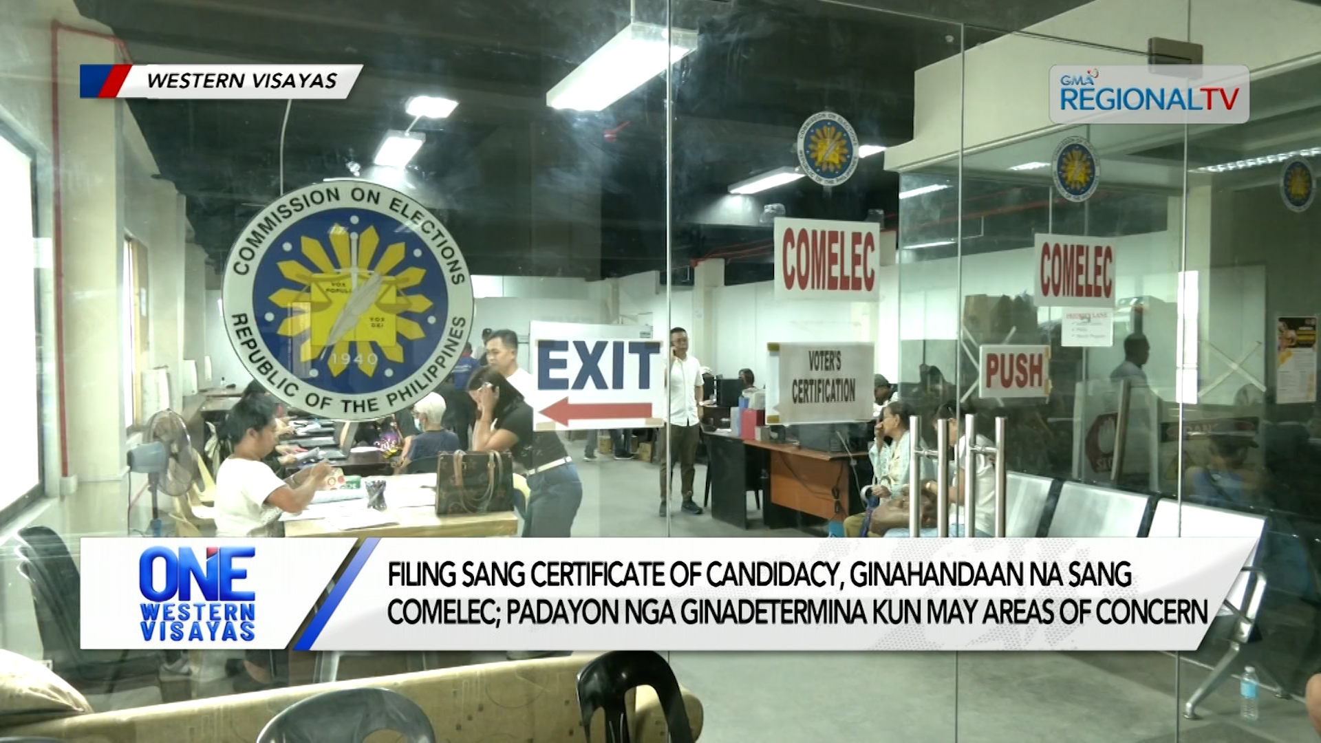 Filing sang certificate of candidacy, ginahandaan na sang COMELEC