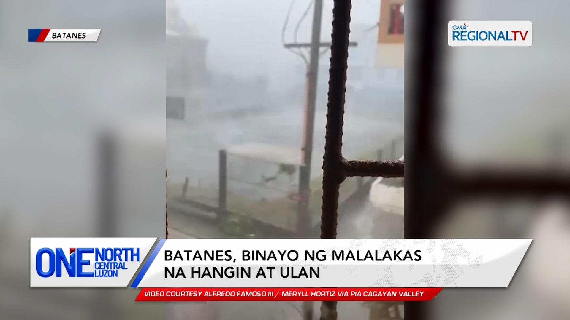 Batanes, binayo ng malalakas na hangin at ulan