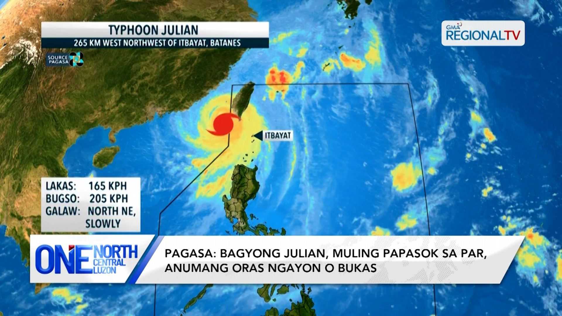 Bagyong Julian, muling papasok sa PAR ayon sa PAGASA