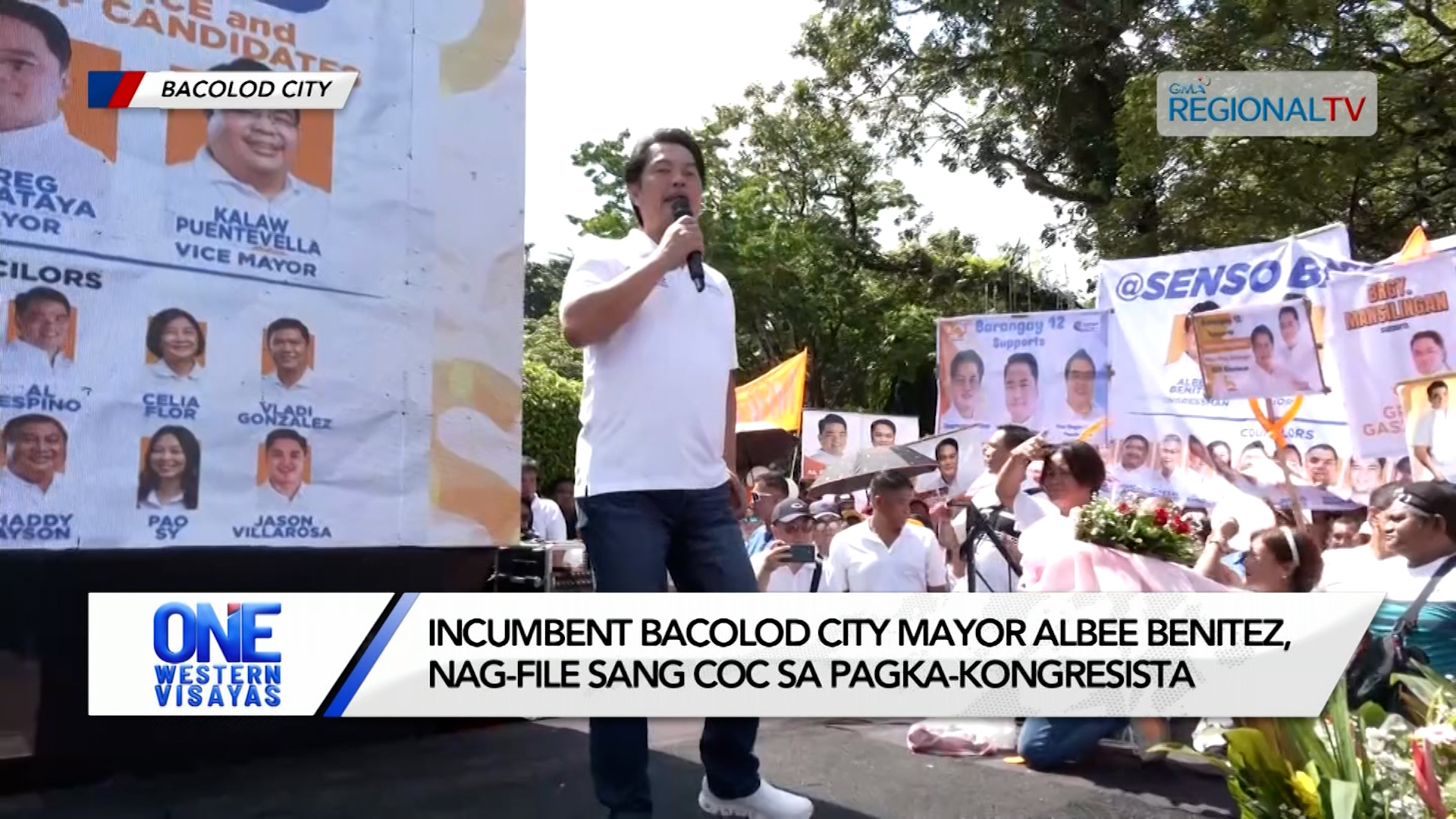 Bacolod City Mayor Albee Benitez, nag-file sang COC sa pagka-kongresista