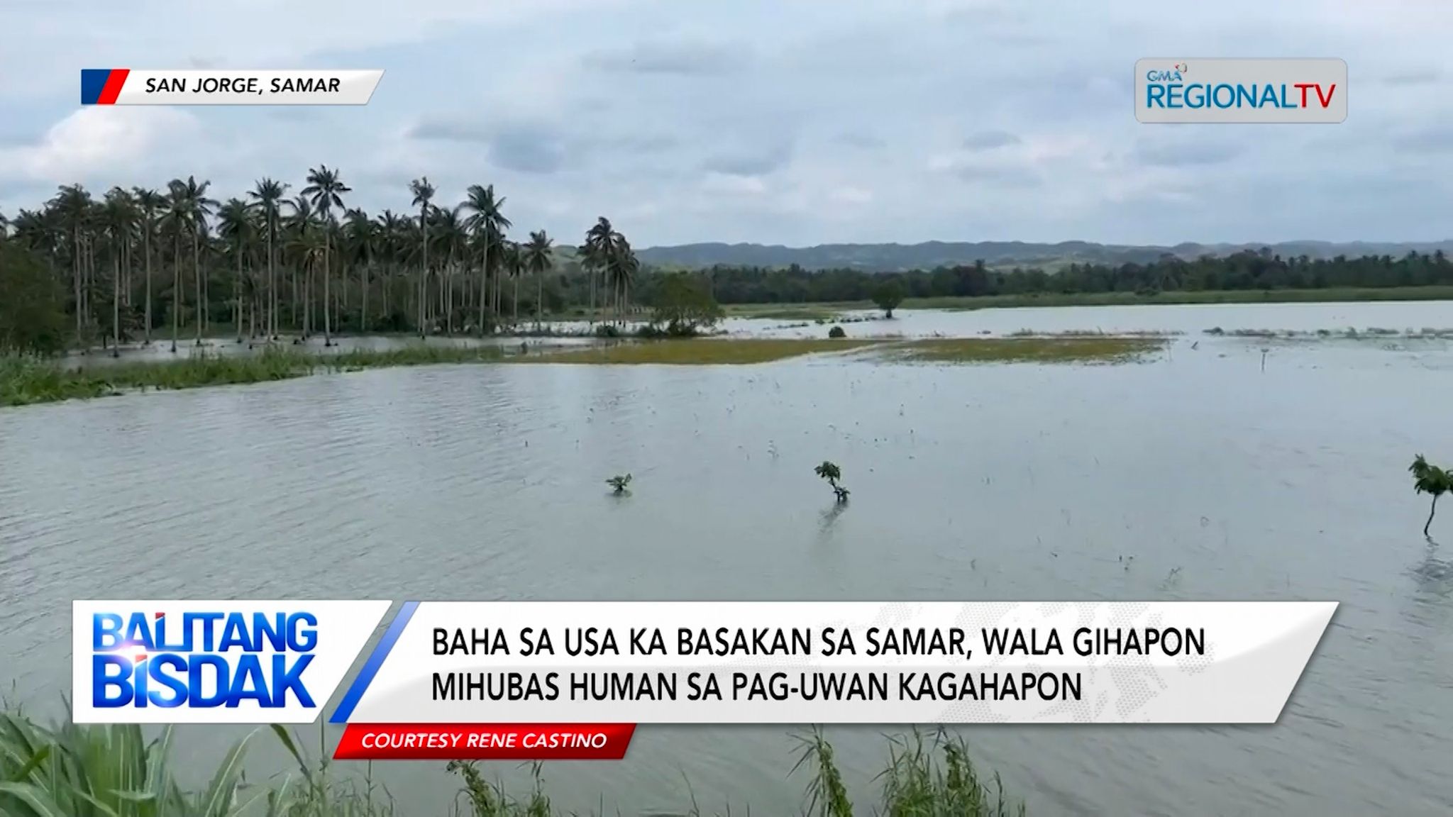 Basakan sa San Jorge, Samar, gisanapan og tubig-baha