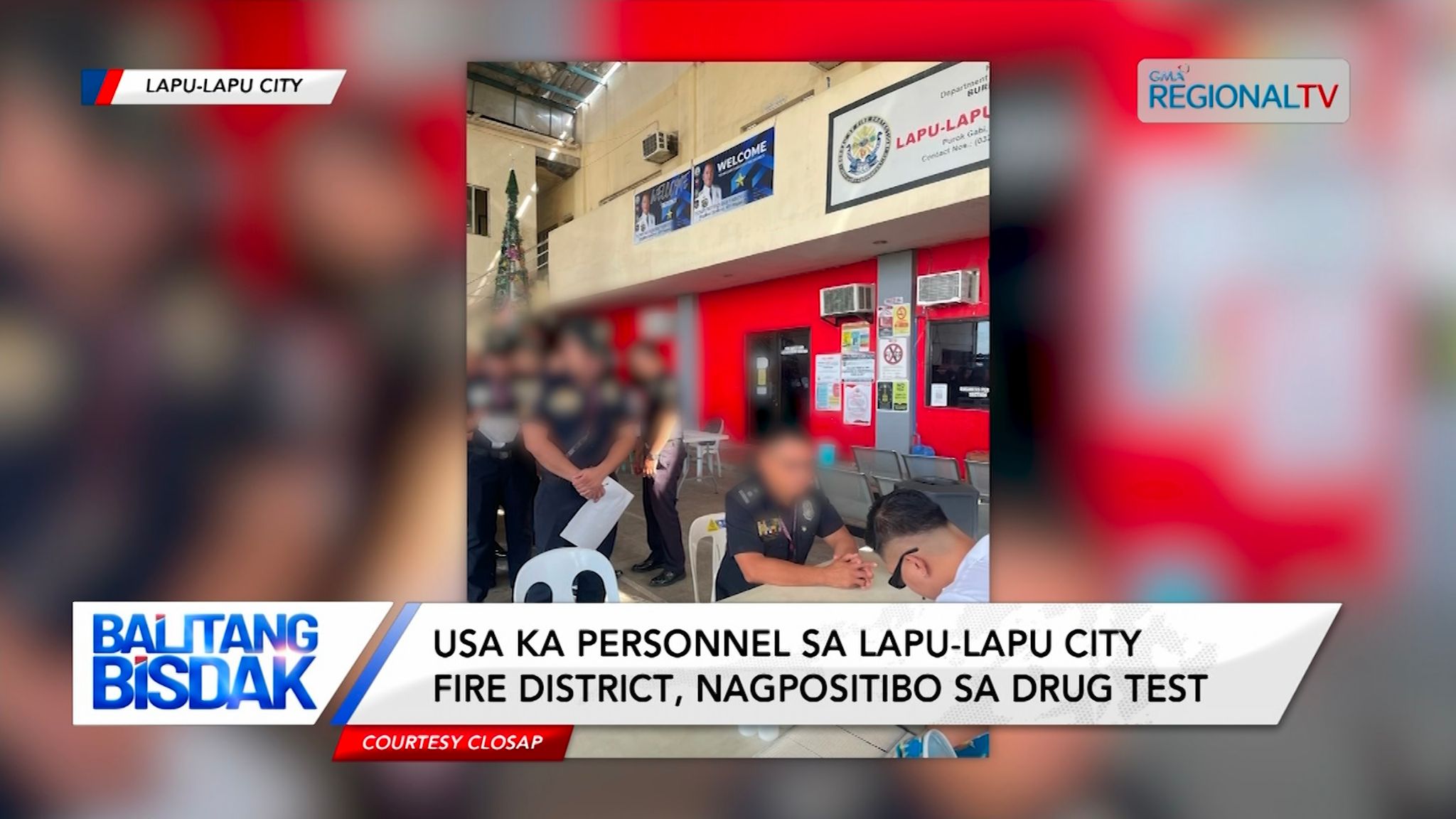 Usa ka personnel sa Lapu-Lapu City Fire District, nagpositibo sa drug test