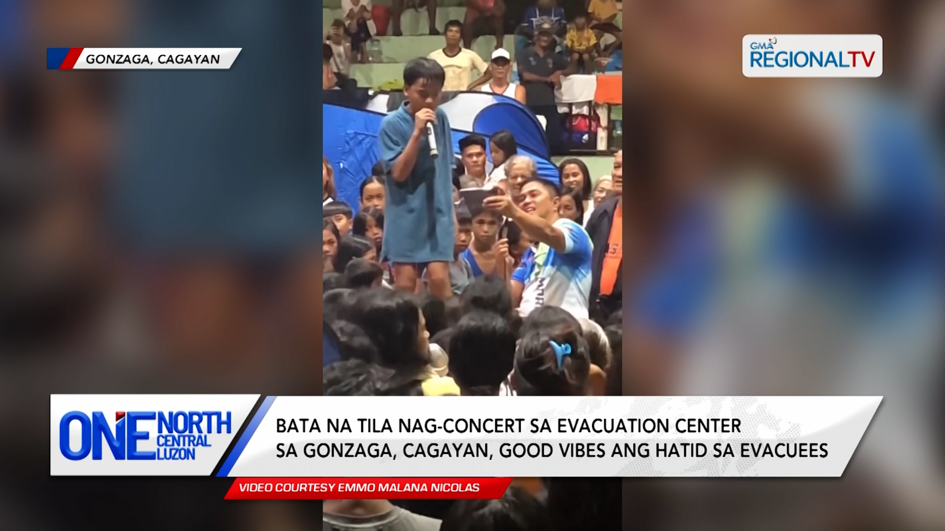 Bata na tila nag-concert sa evacuation center, good vibes ang hatid