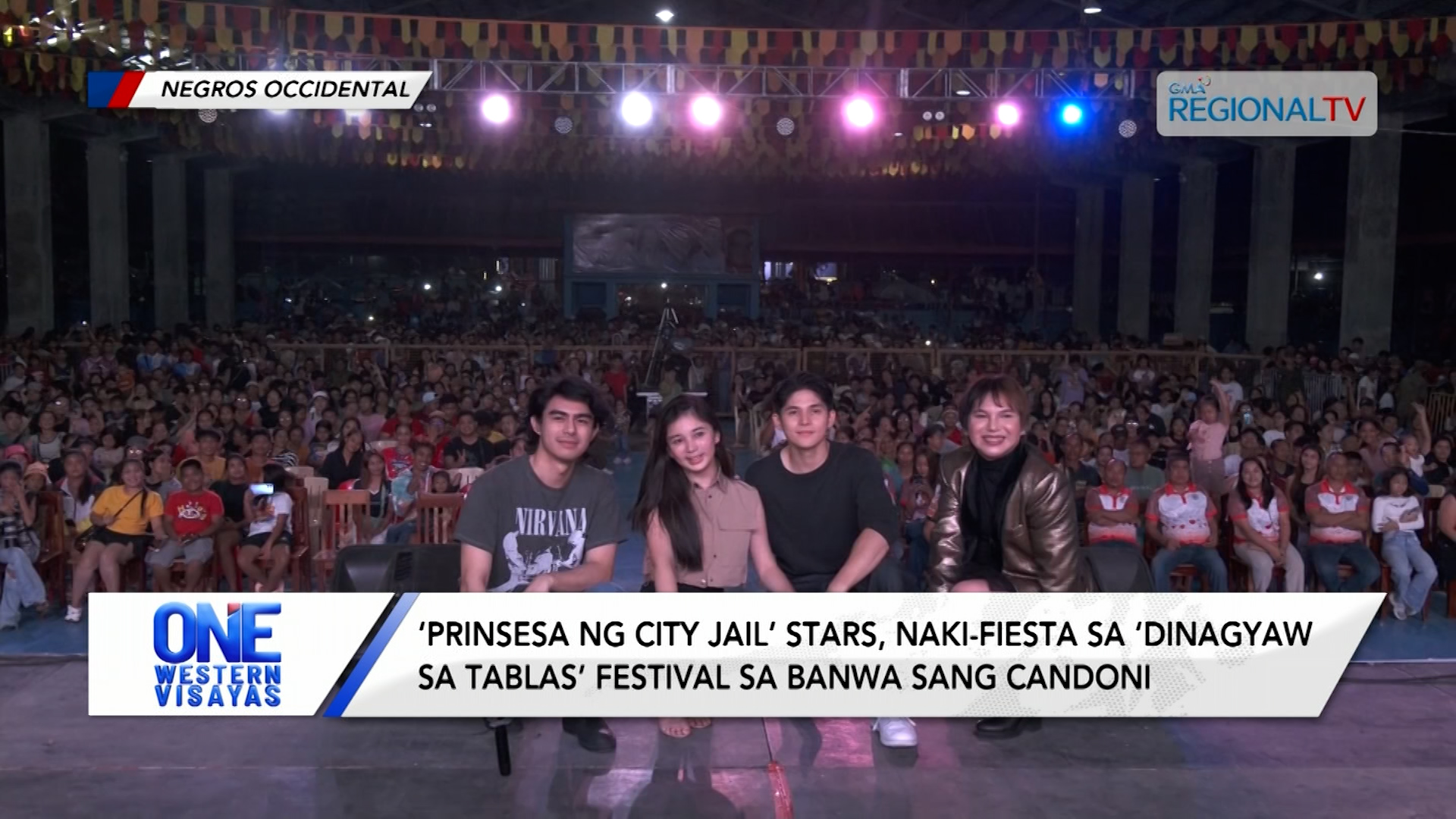‘Prinsesa ng City Jail’ stars, naki-fiesta sa ‘Dinagyaw sa Tablas’ sa Candoni
