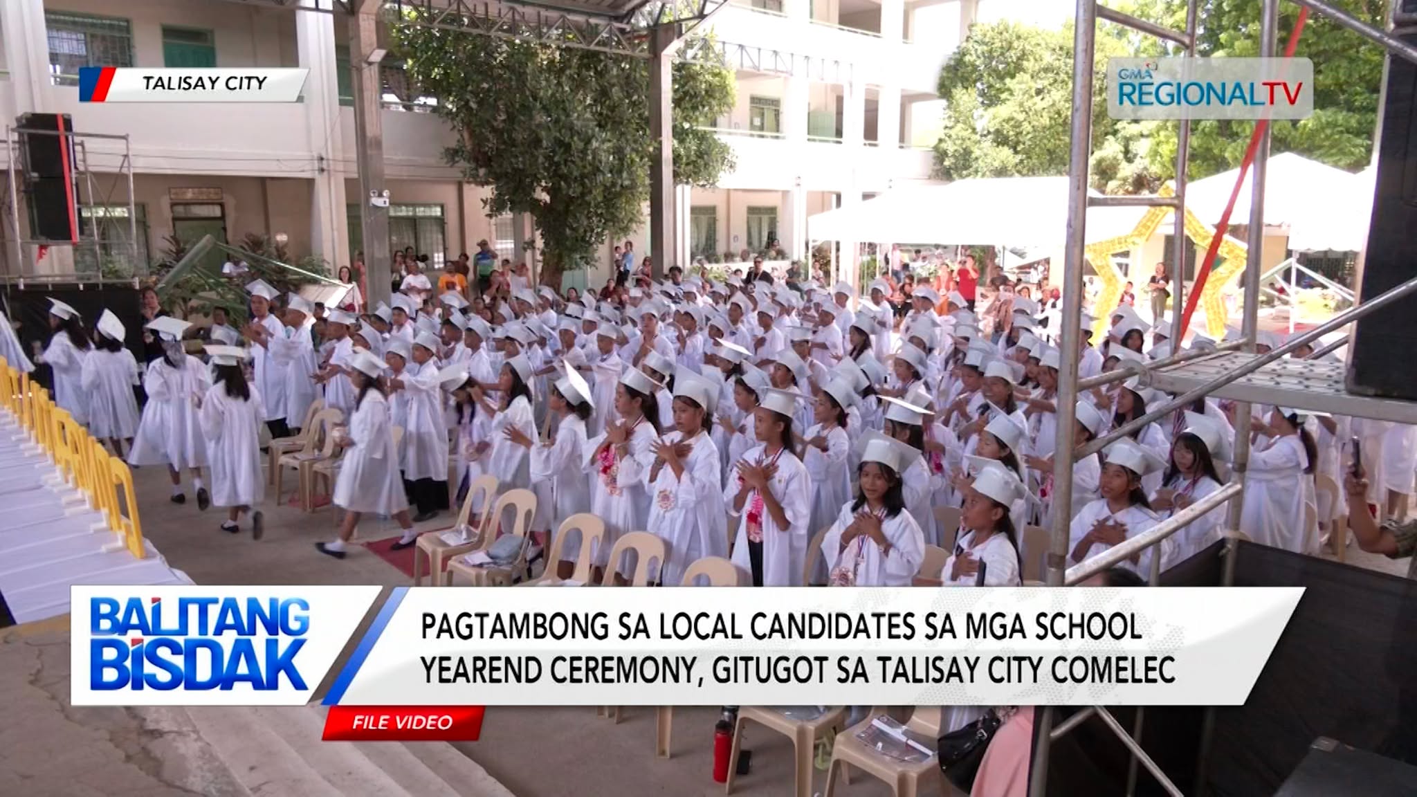 Pagtambong sa kandidato sa school yearend ceremonies, gitugot sa Talisay COMELEC