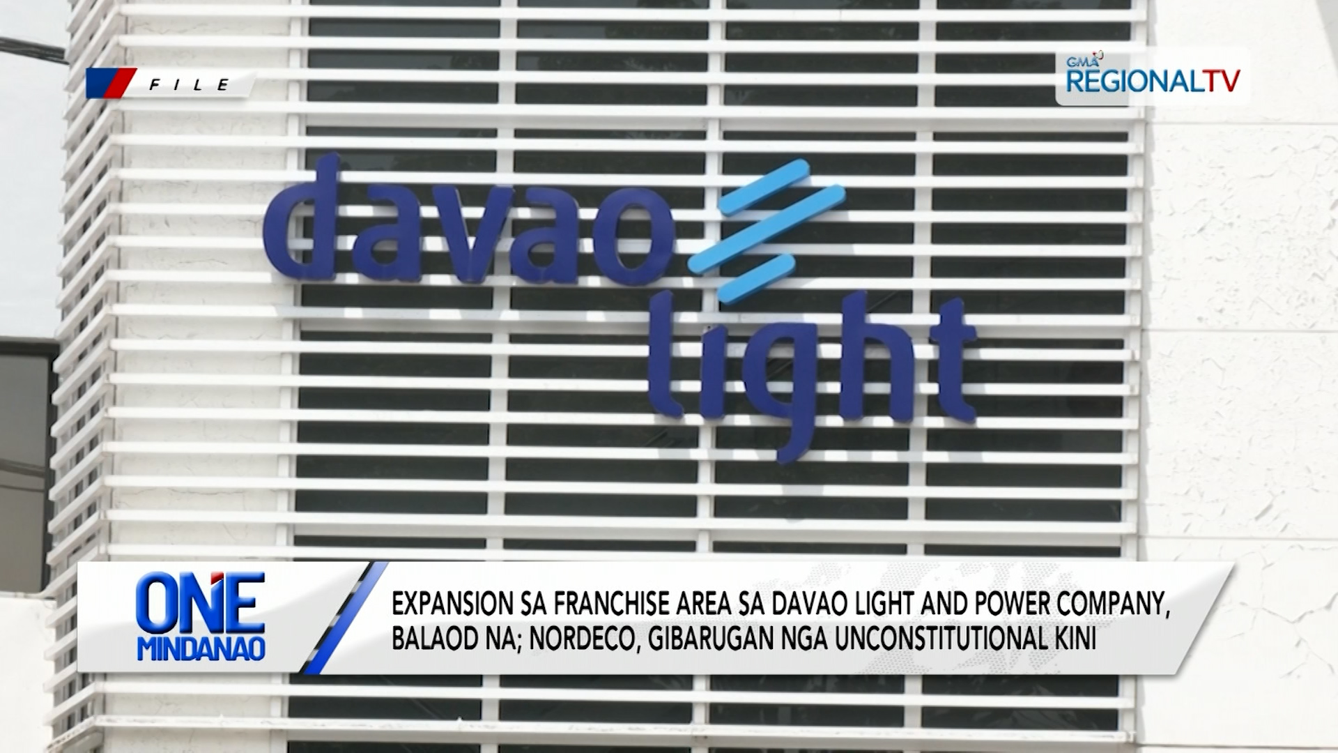 Expansion sa franchise area sa Davao Light and Power Company, balaod na