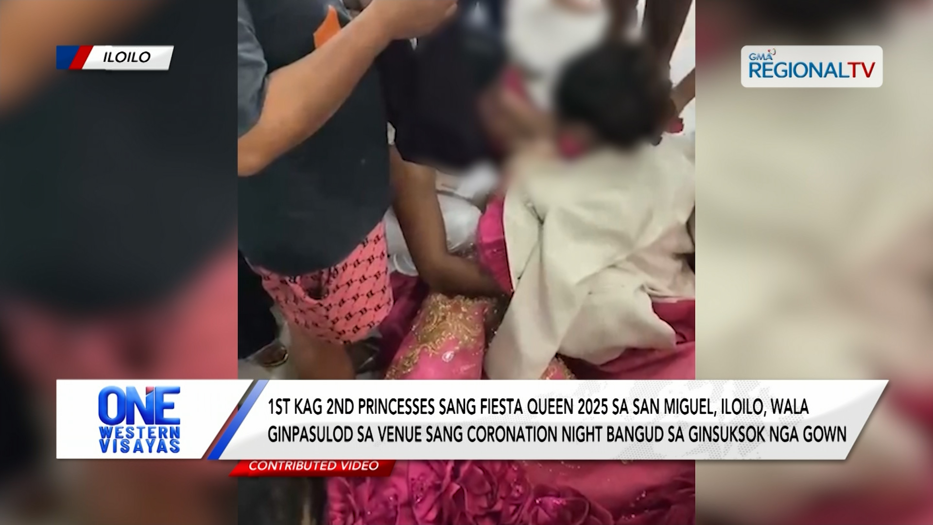 Mga princess sang Fiesta Queen sa San Miguel, Iloilo, wala ginpasulod sa venue