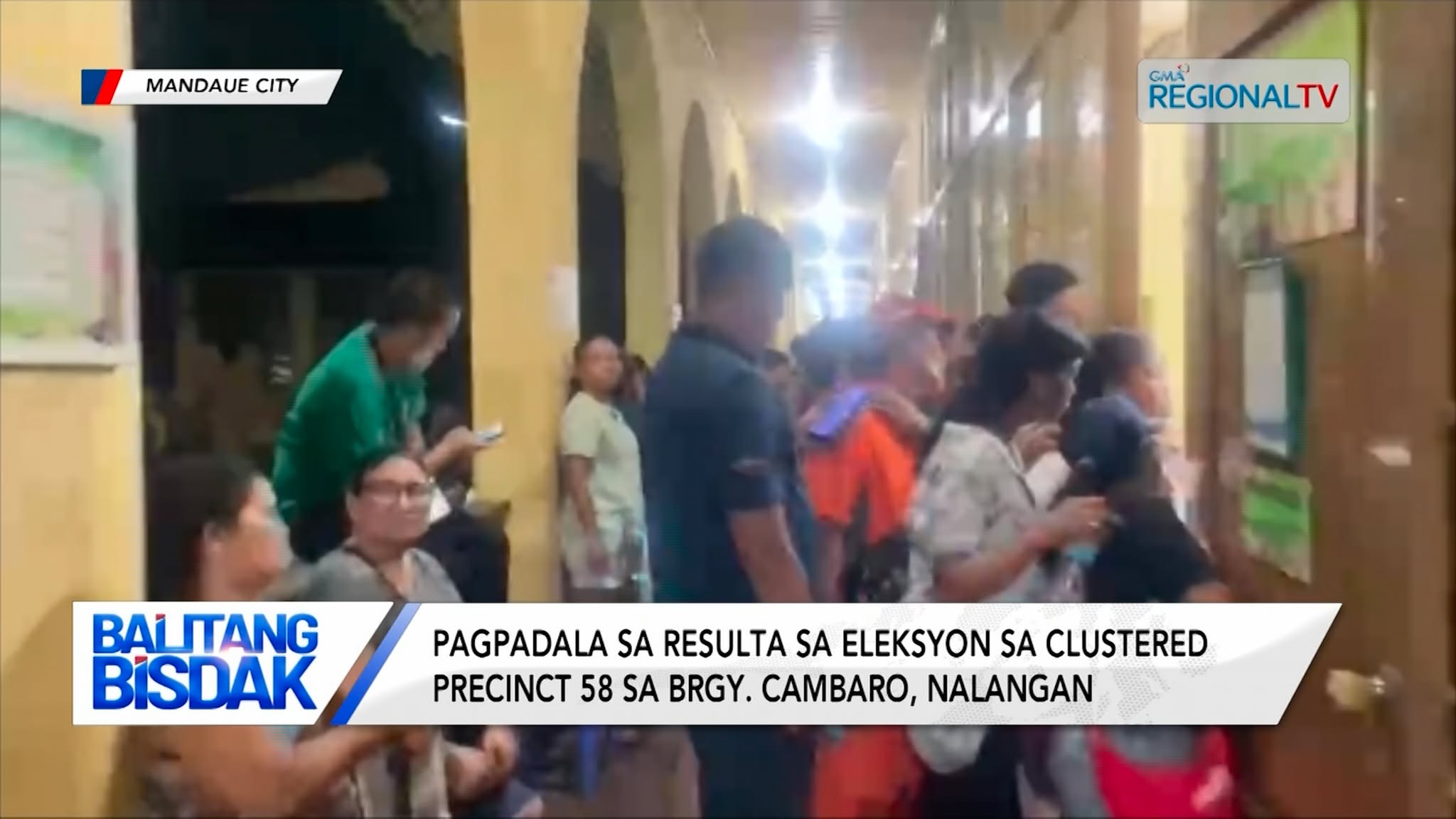 Pagpadala sa resulta sa eleksyon sa precinct 58 sa Brgy. Cambaro, nalangan