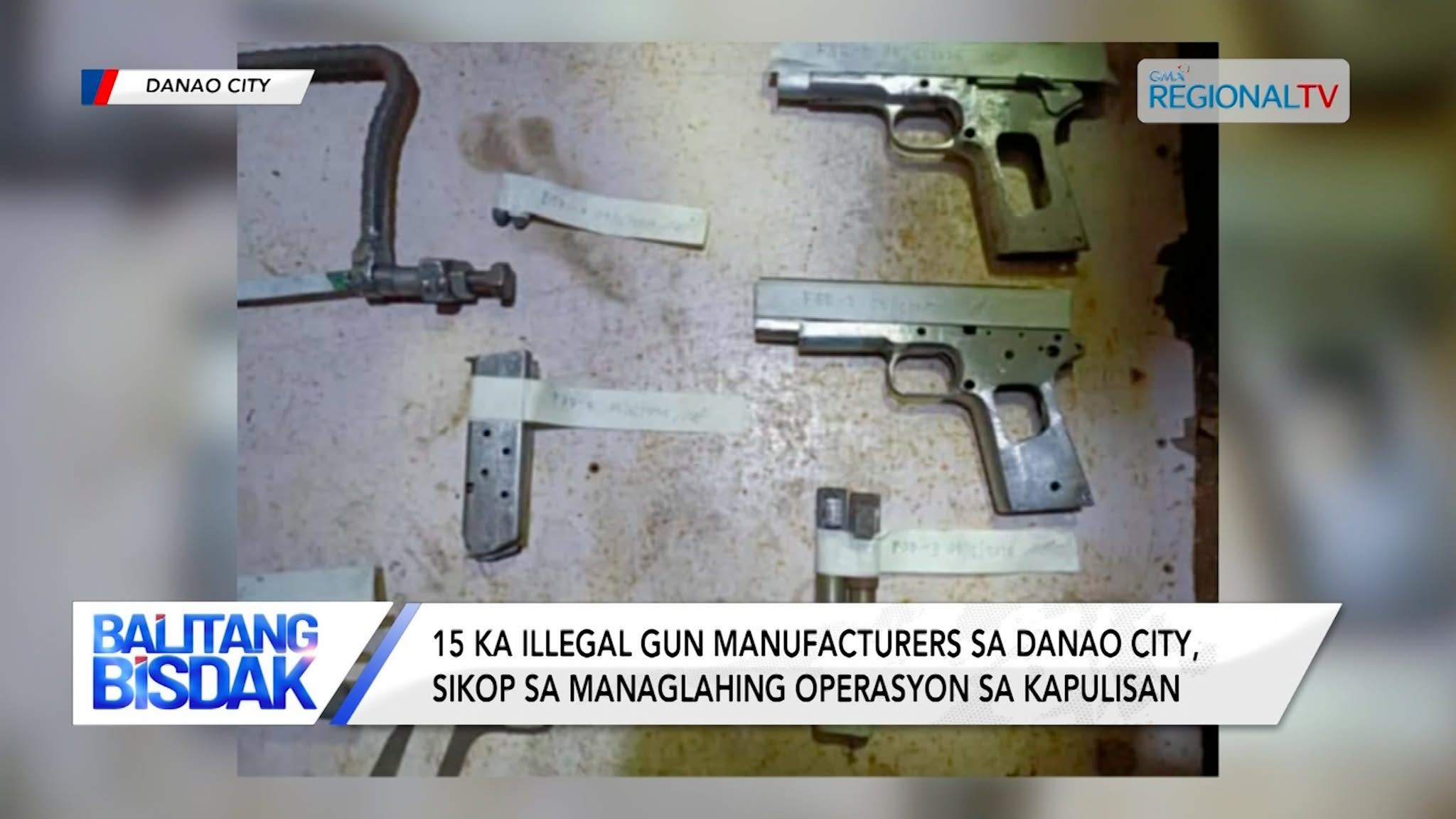 15 illegal gun manufacturers sa Danao City, gironda sa kapulisan