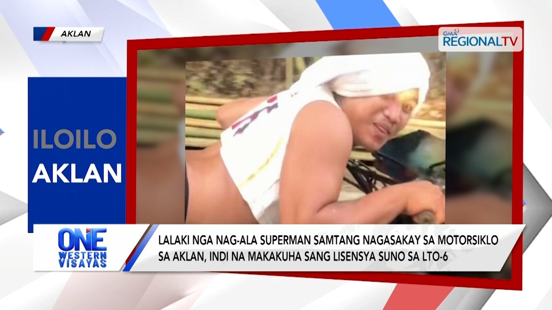 Lalaki nga nag-ala superman sa motorsiklo sa aklan, indi makakuha sang lisensya